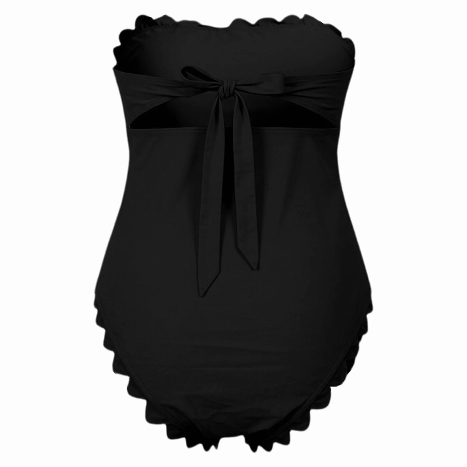 Maillot de Bain de Grossesse avec Fermeture arrière réglable, Motif Floral Discret