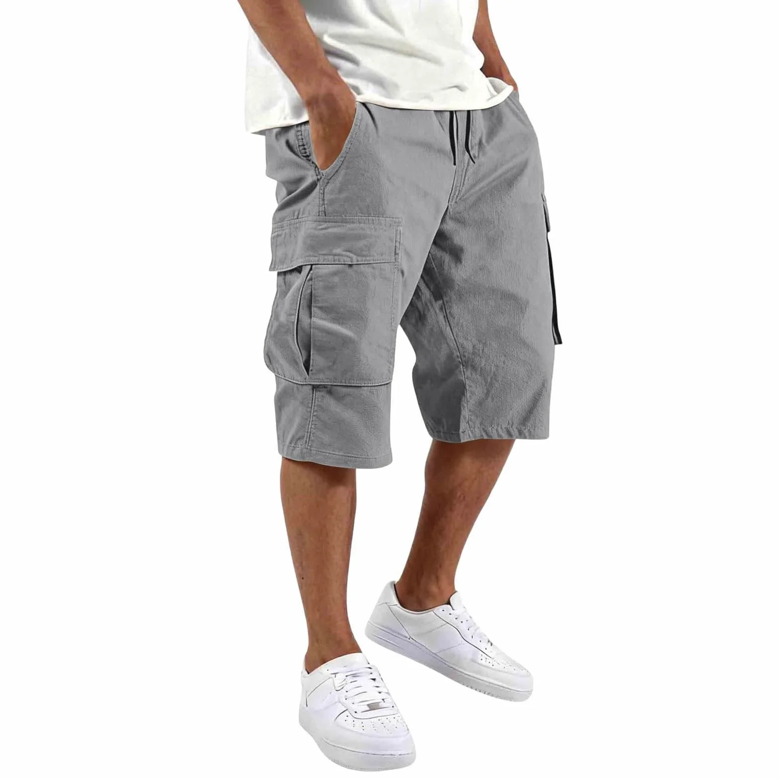 Bermuda Short Homme Sport Pantacourt Poche Randonnée Travail