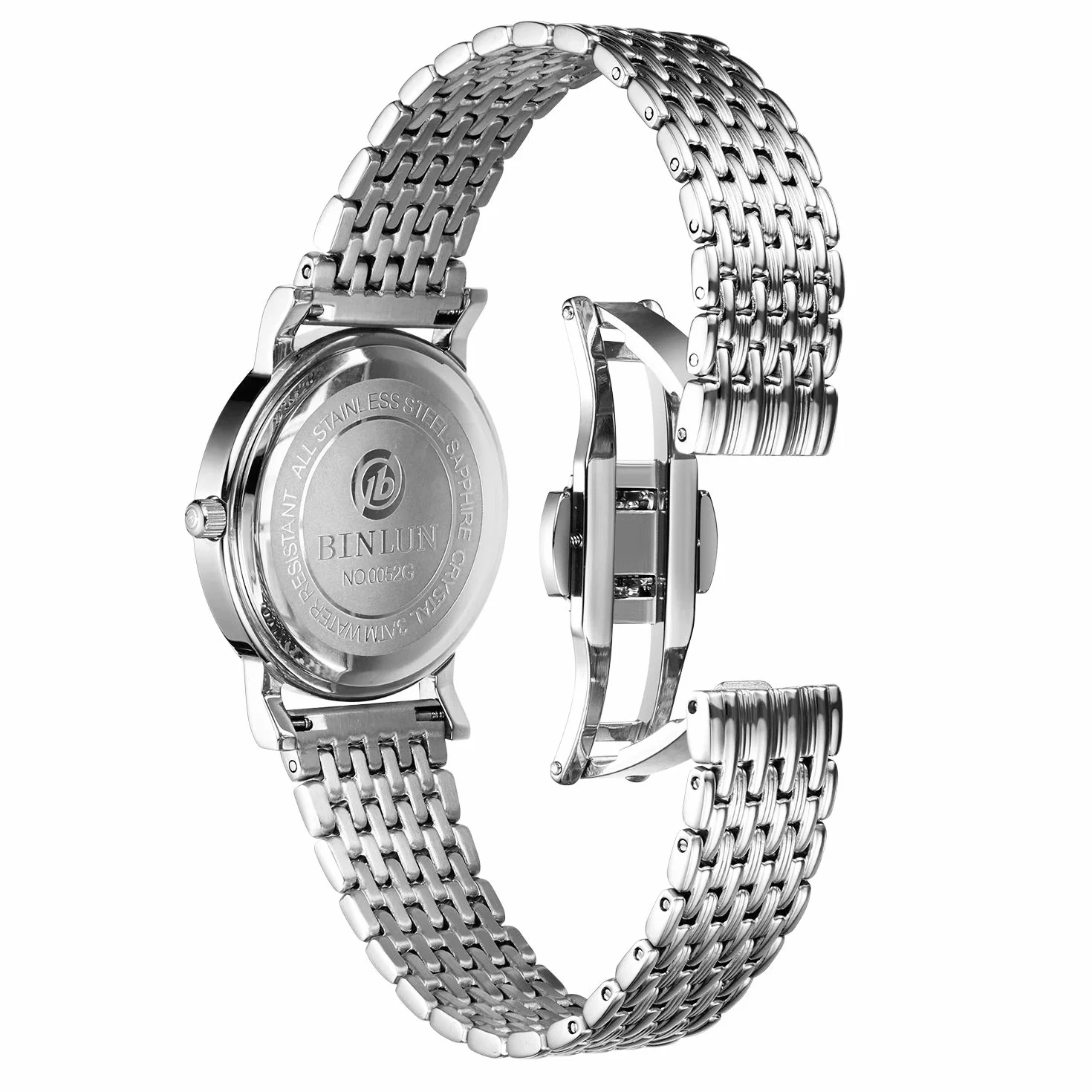 Bracelet de montre en acier inoxydable à mailles ultra fines 12mm 14mm 16mm 18mm 20mm 22mm pour femme