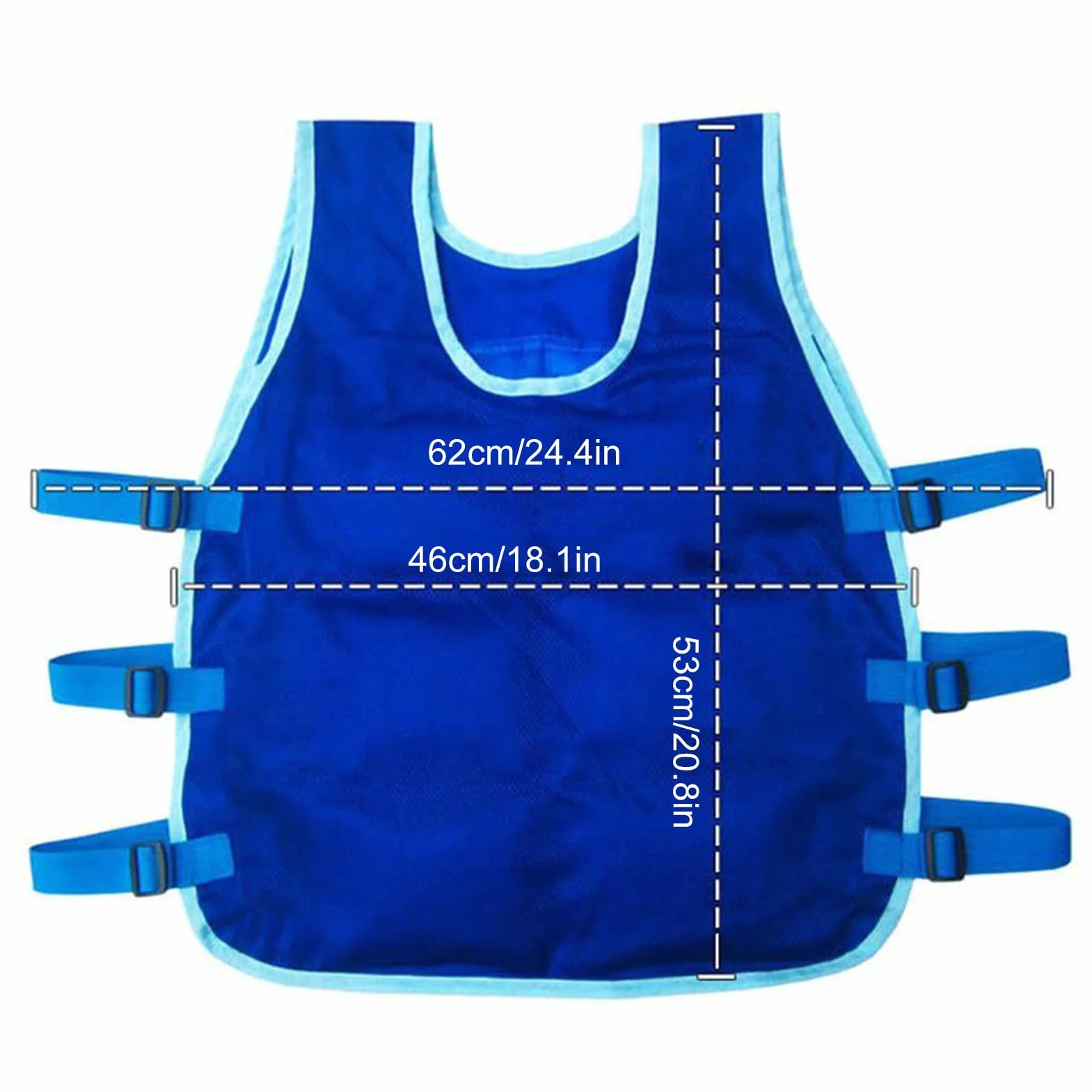 Gilet Rafraîchissant 12 Packs Réglable pour Pêche Cyclisme Course Cuisine