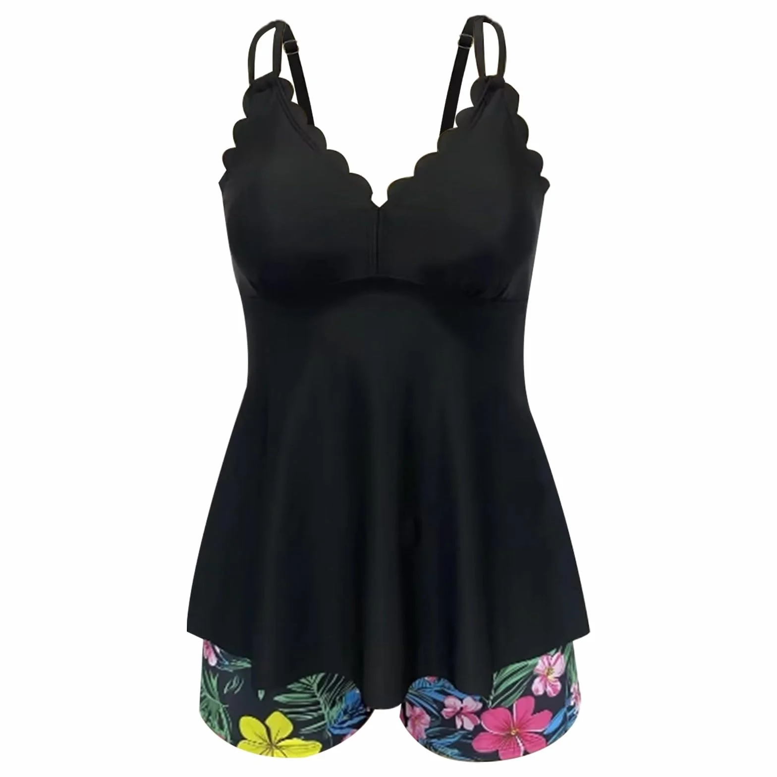 Maillot De Bain Femme Enceinte Grossesse Bikini Rétro Jupette Été Maternité Trikini Curvy Tankini Piscine Natation Vintage Grande Taille