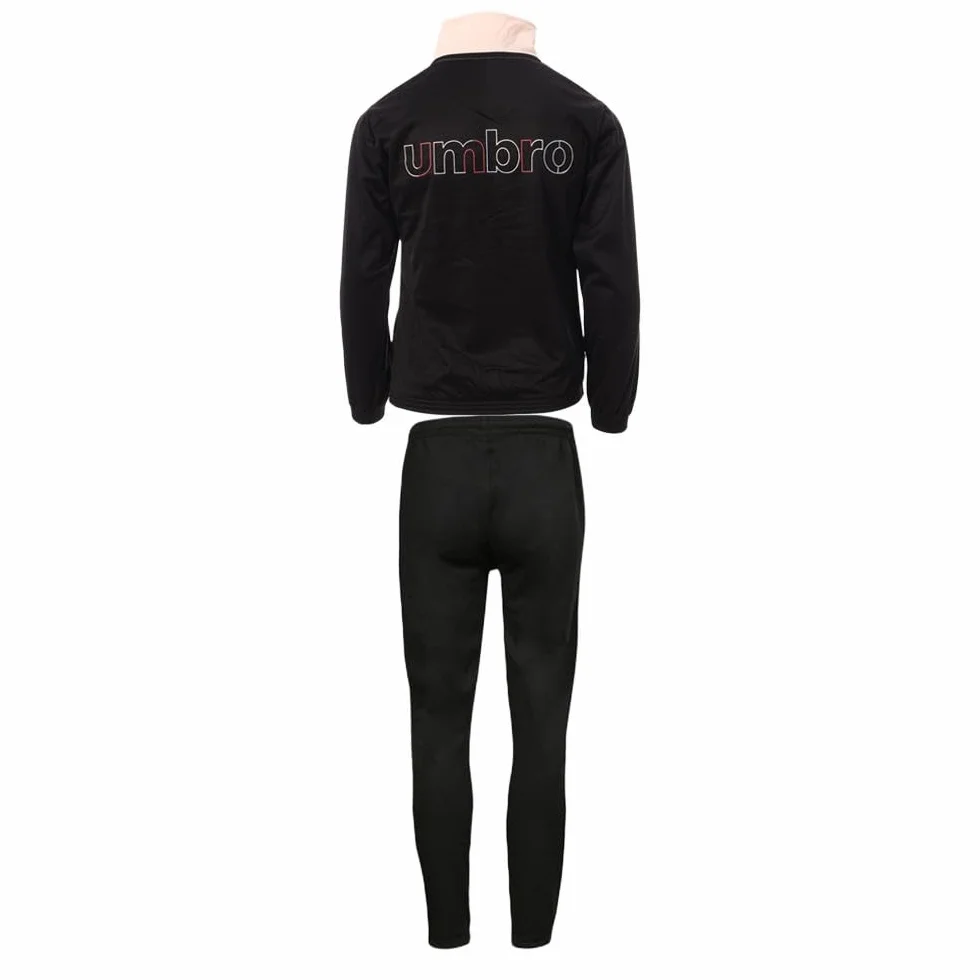 Umbro Survêtement Zippée Fille Noire Rose
