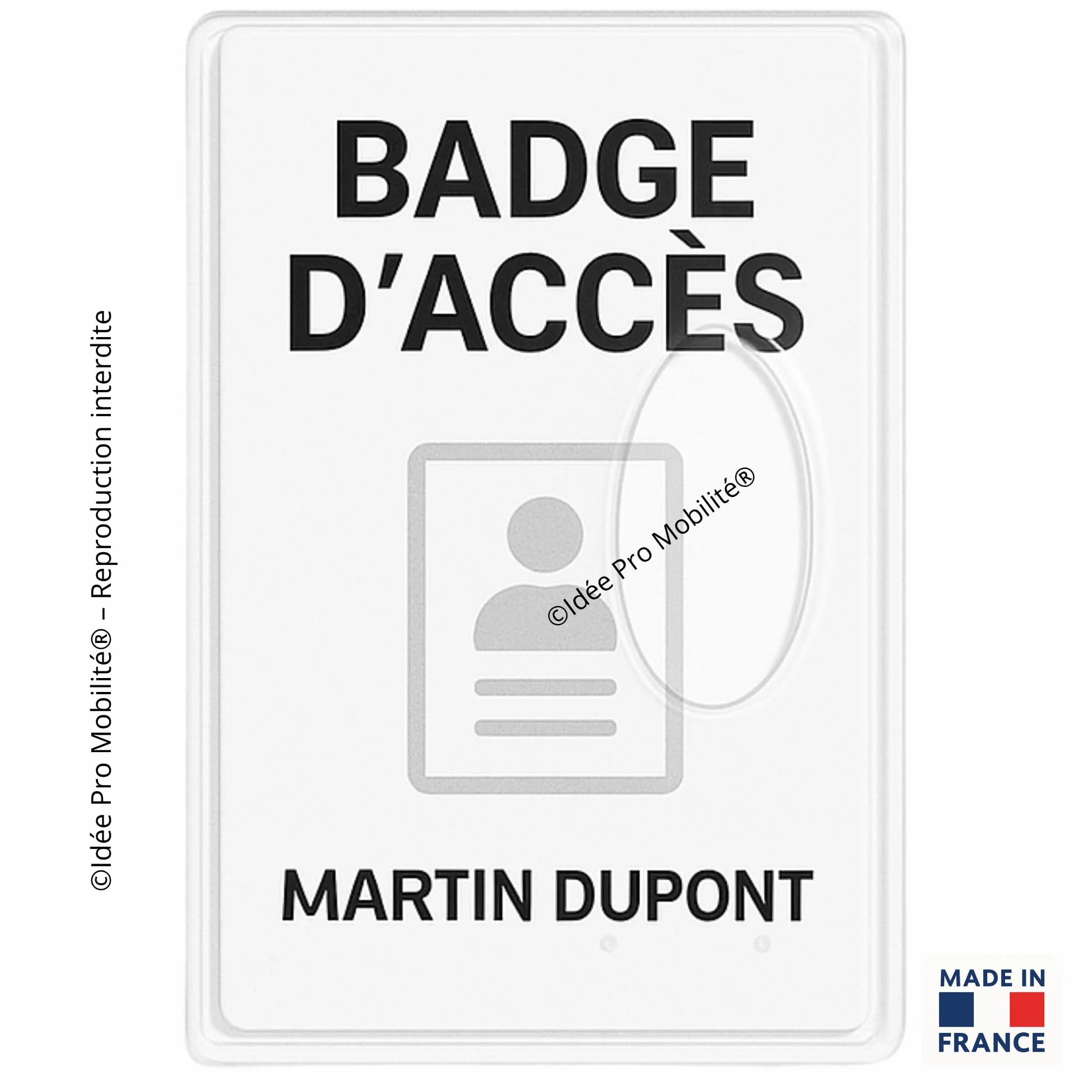Étuis Porte-Cartes Rigide Transparent Lot de 2 – Protection Cartes Bancaires Navigo Badges – Fabriqué en France