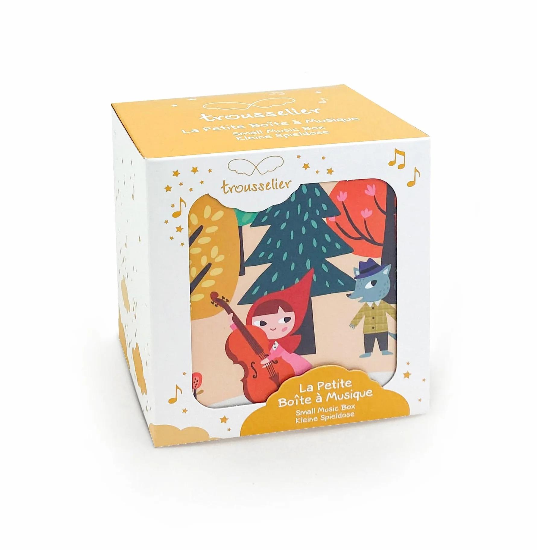 TROUSSELIER Boite à Musique Petit Chaperon Rouge Coffret Bijoux Fille Lullaby de Schubert