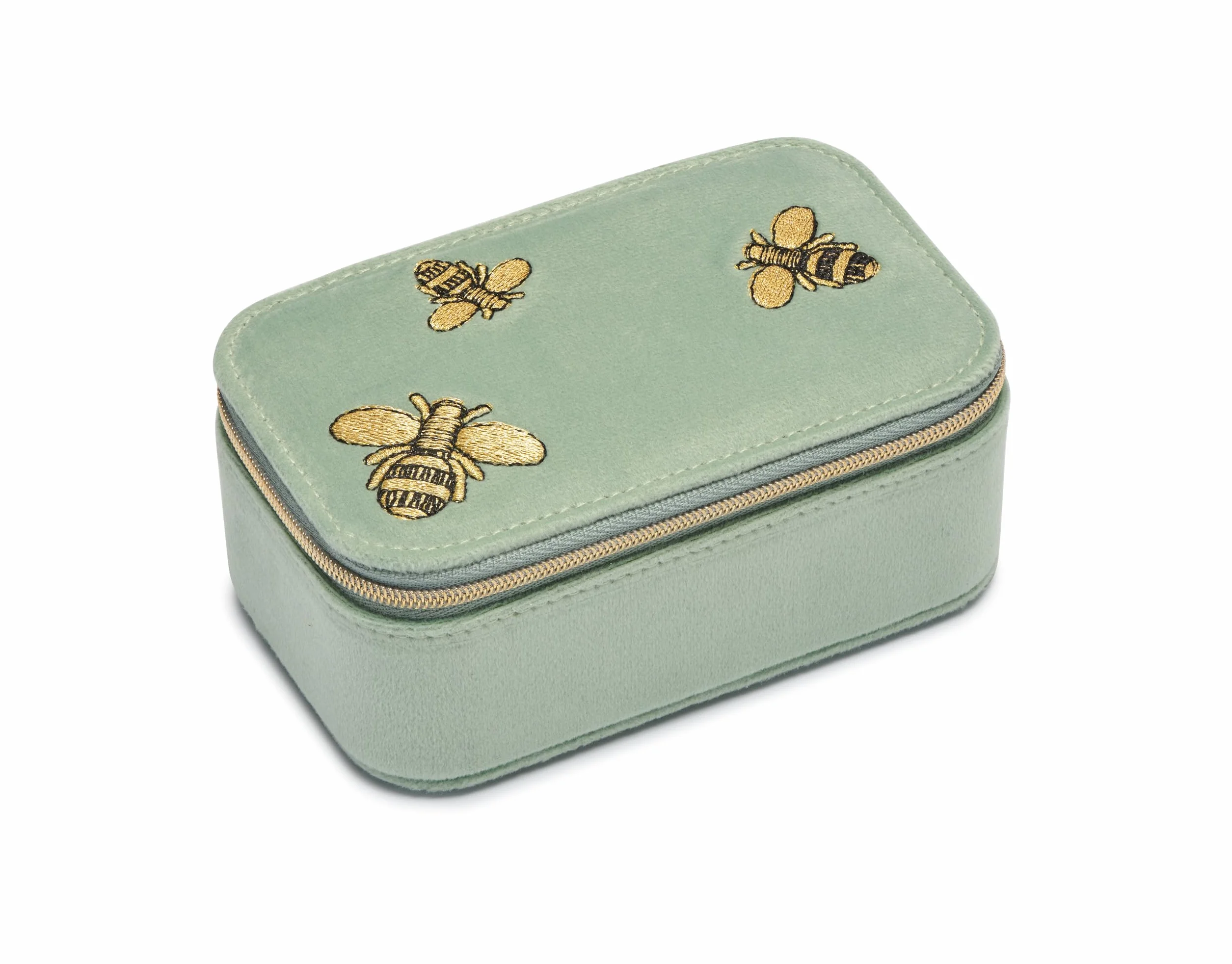 Estella Bartlett Mini boîte à bijoux en velours Motif abeilles