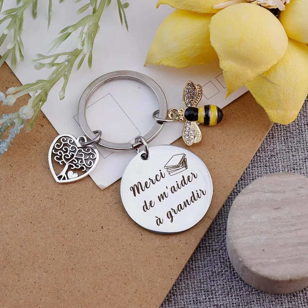 Porte Clef Merci Maitresse D'école Fin D'année Cadeau