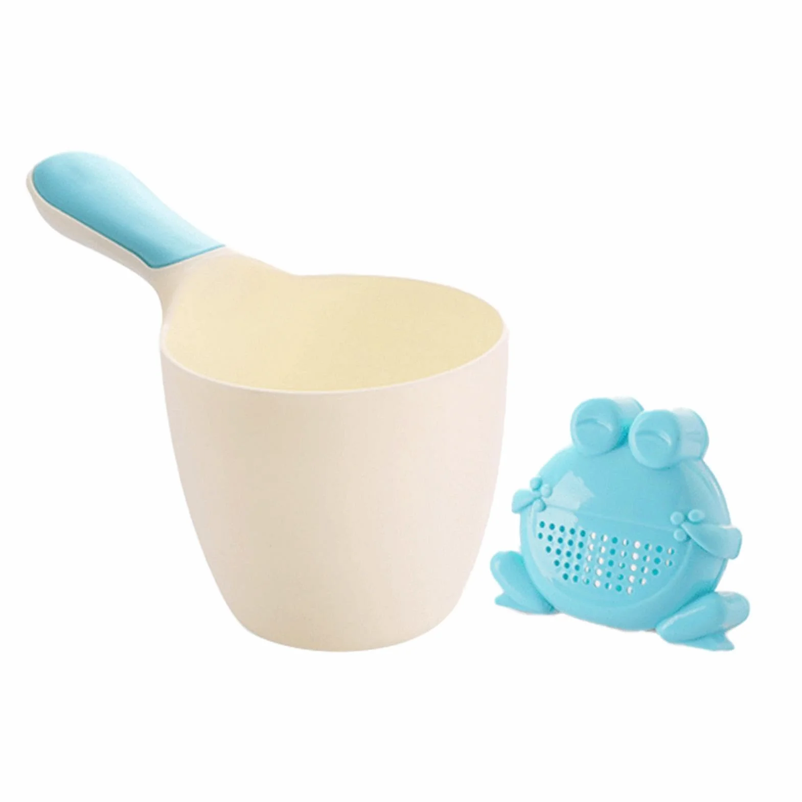 Tasse de bain bébé anti-éclaboussures seau rinçage avec poignée ergonomique