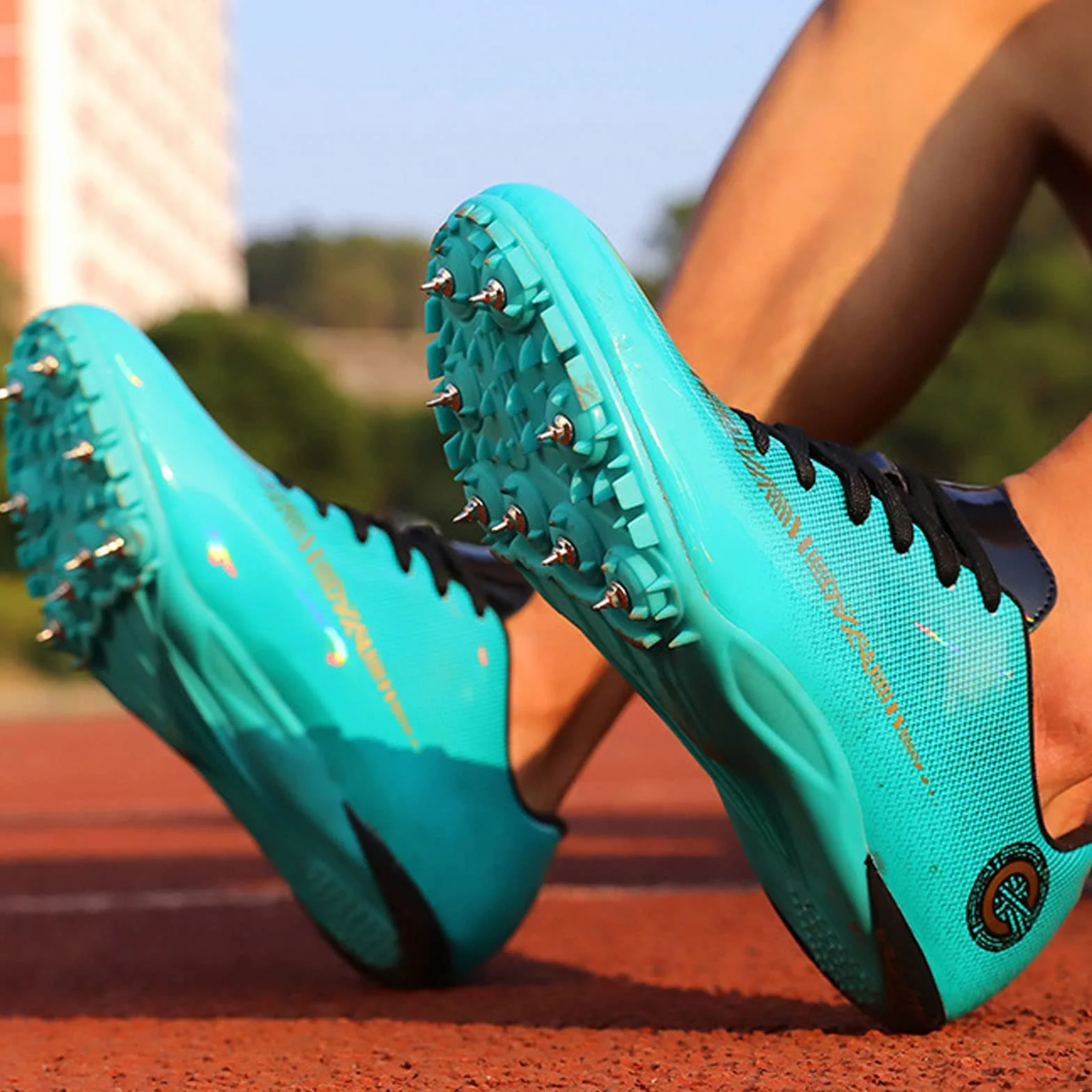Chaussures Athlétiques Hommes Femmes Unisexes Spike Course Sprint Antidérapantes Pointes