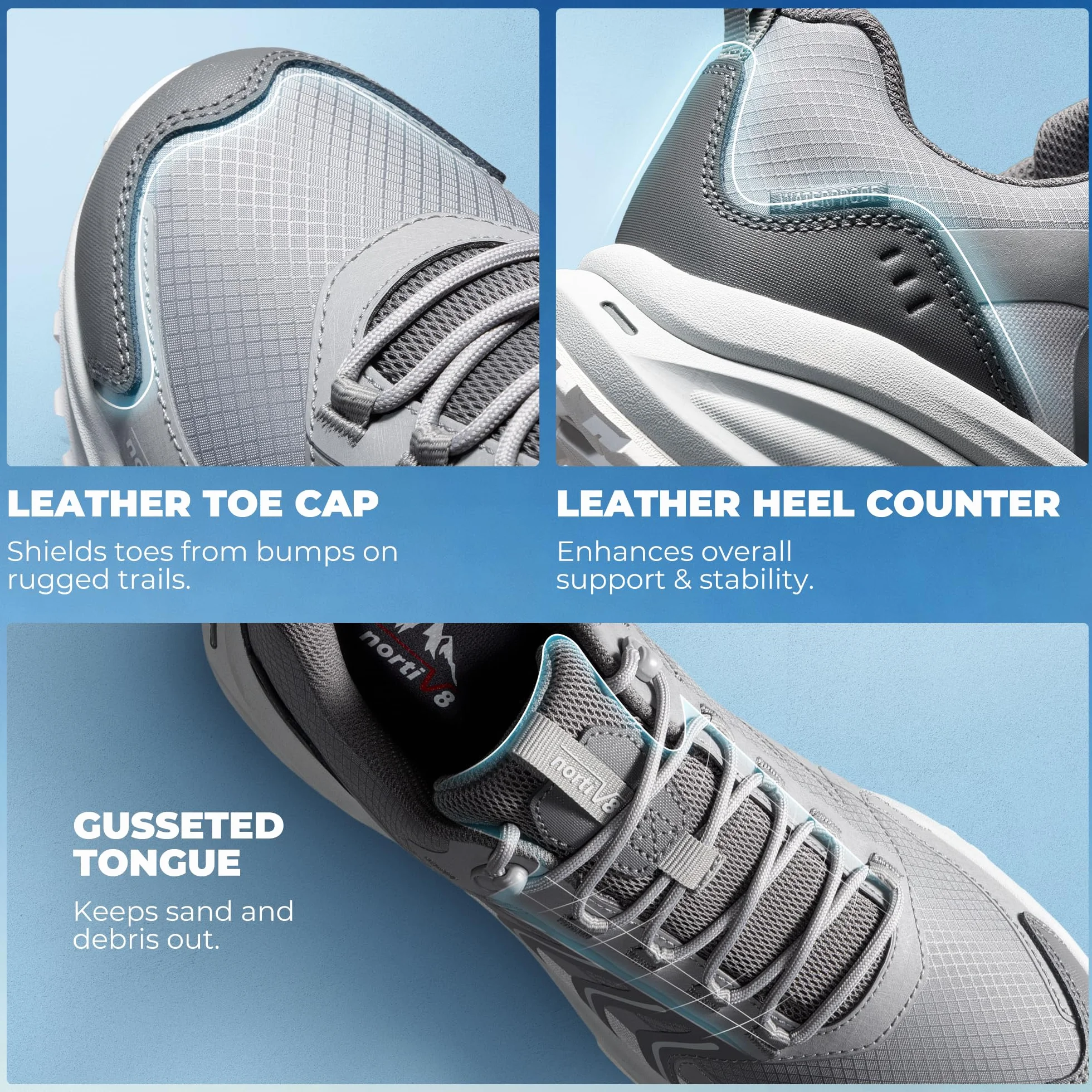 NORTIV 8 Chaussures De Randonnée Imperméables pour Hommes Légères Plein Air