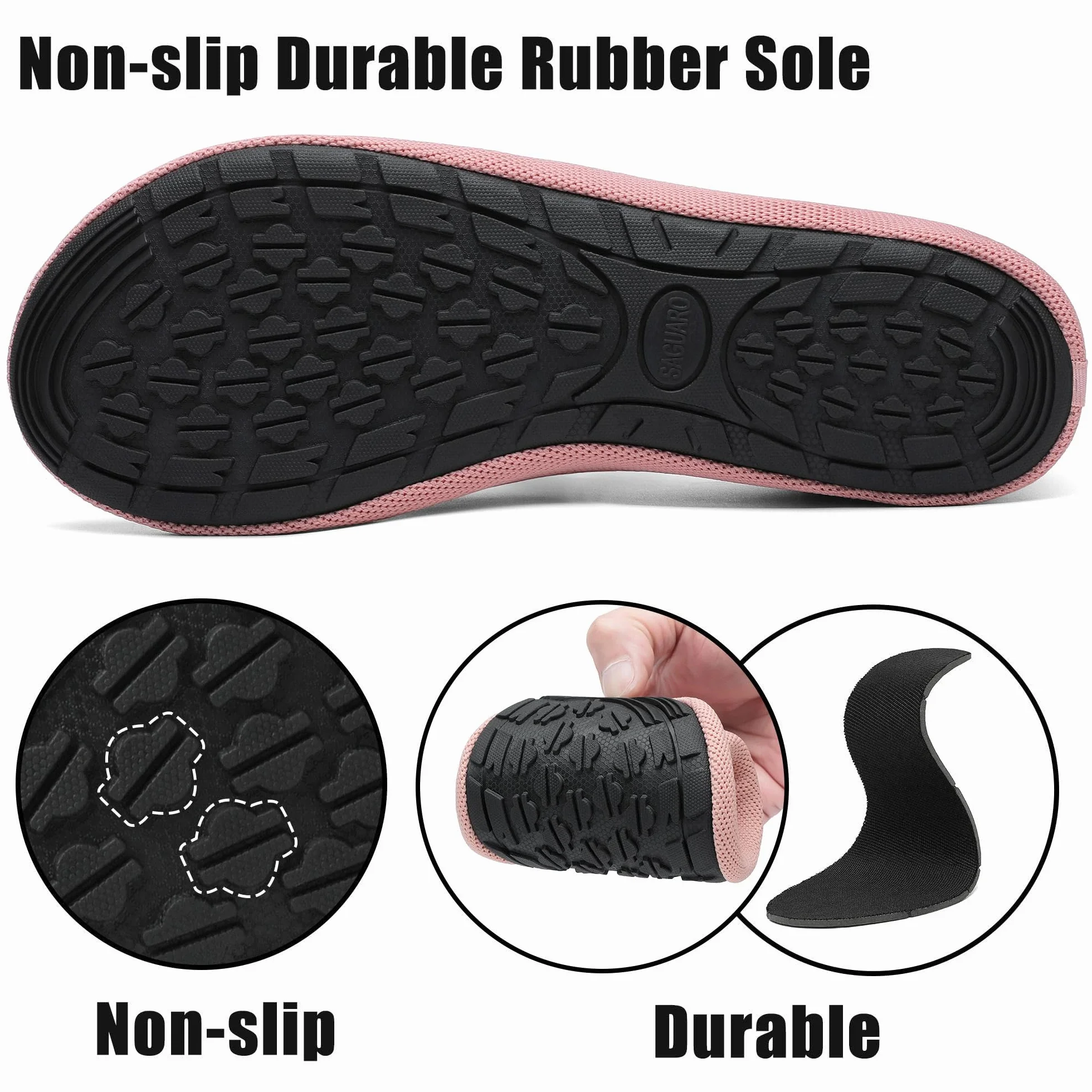 SAGUARO Chaussures d'eau Unisexe Séchage Rapide Mesh Respirant Sport Aquatique, GR.36-47