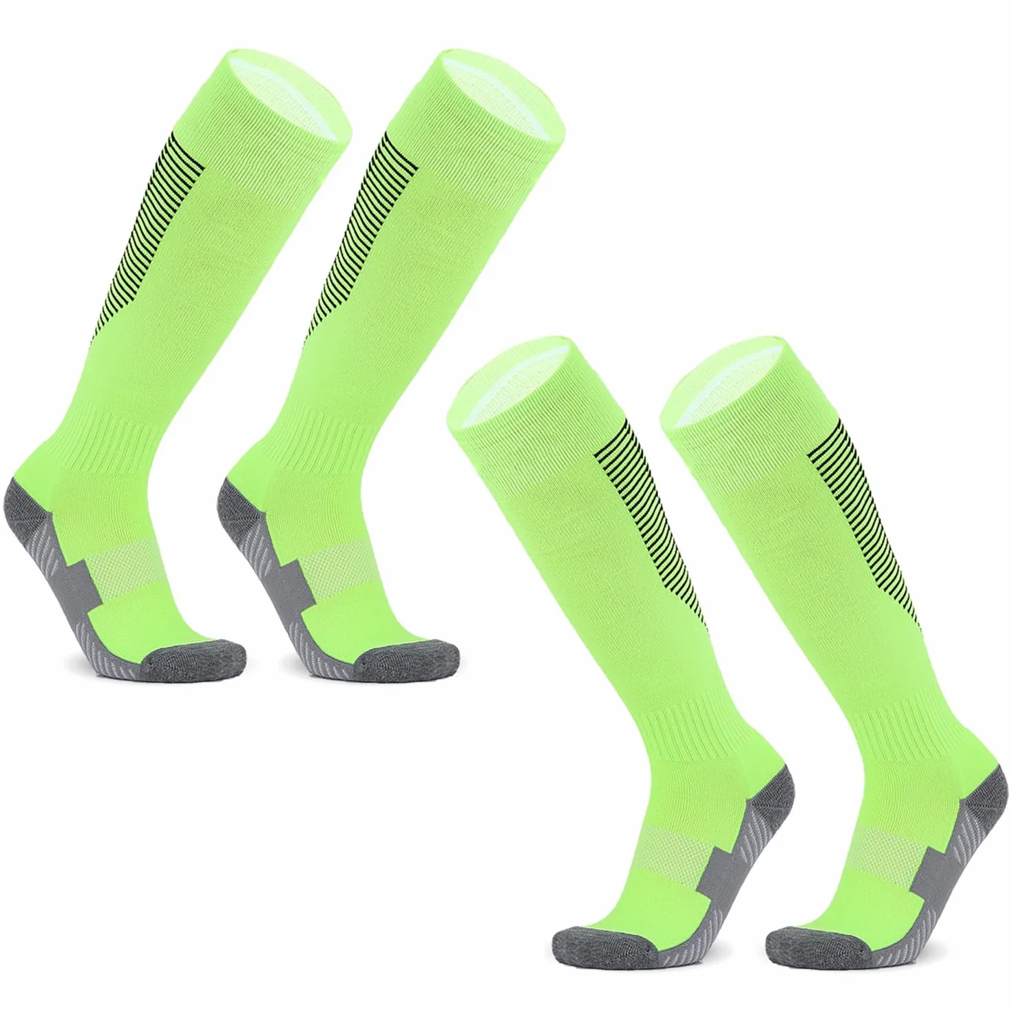 Chaussettes Foot Enfant Antidérapante Hautes Respirantes Football Socks Trekking Cyclisme Tennis