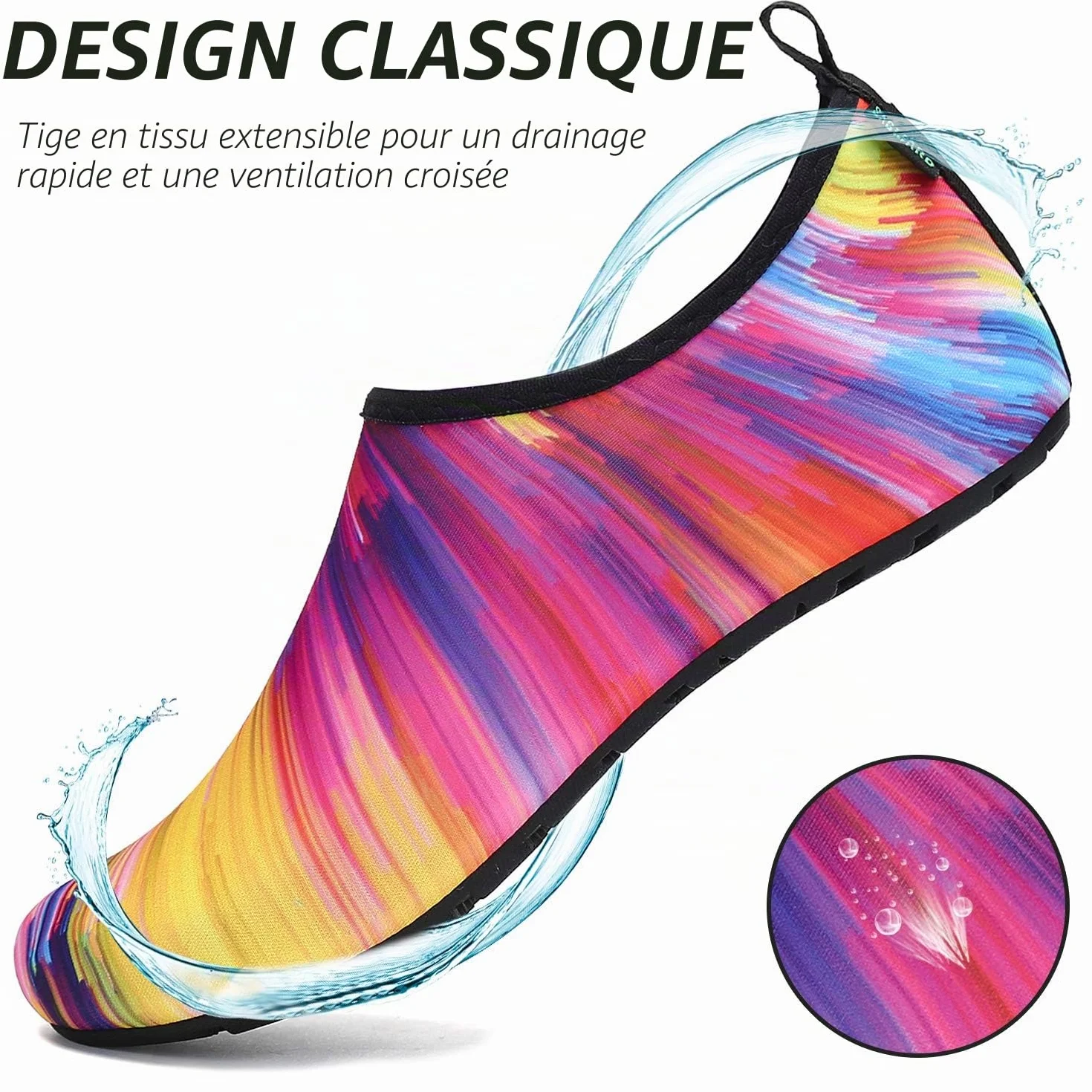 SAGUARO Chaussures d'eau Respirant Séchage Rapide Homme Femme