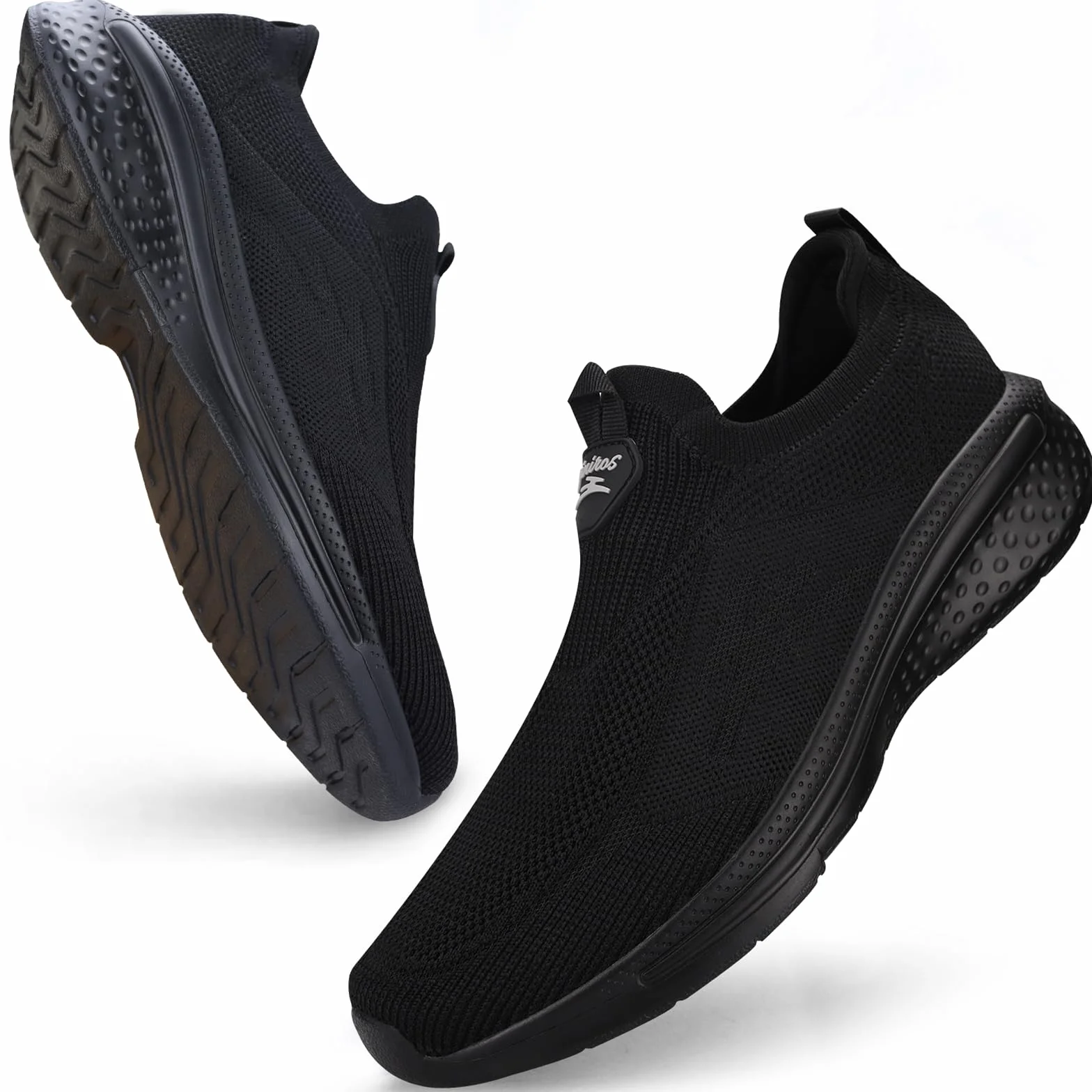 Giniros Basket Homme Chaussures Slip on Sneakers sans Lacets de Course Baskets Fitness Running Respirantes