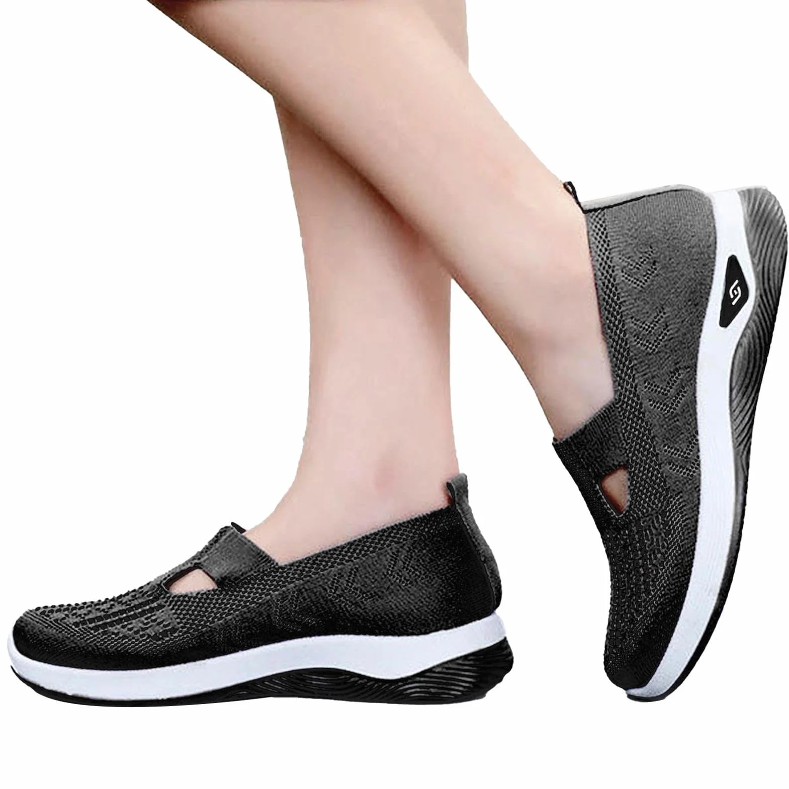 Chaussures orthopédiques Femme sans Lacets Mains Libres Randonnée Plein air