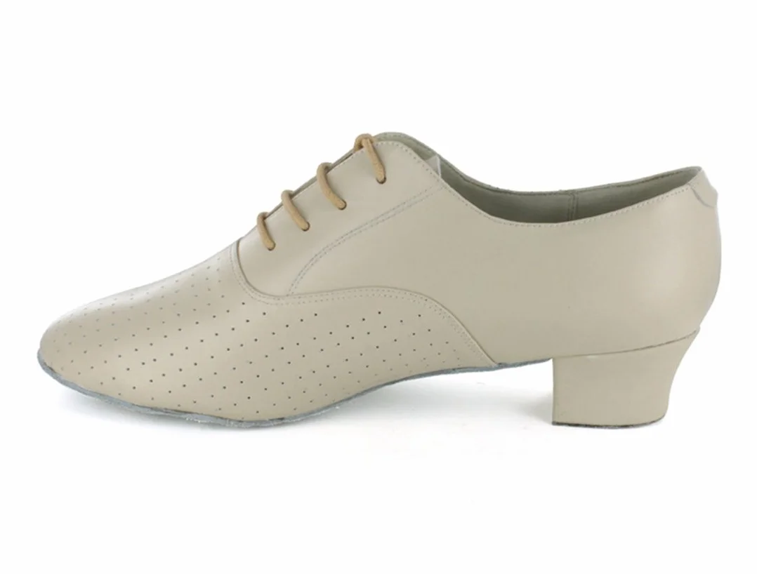 Chaussures de danse latine homme cuir bout fermé lacets classiques