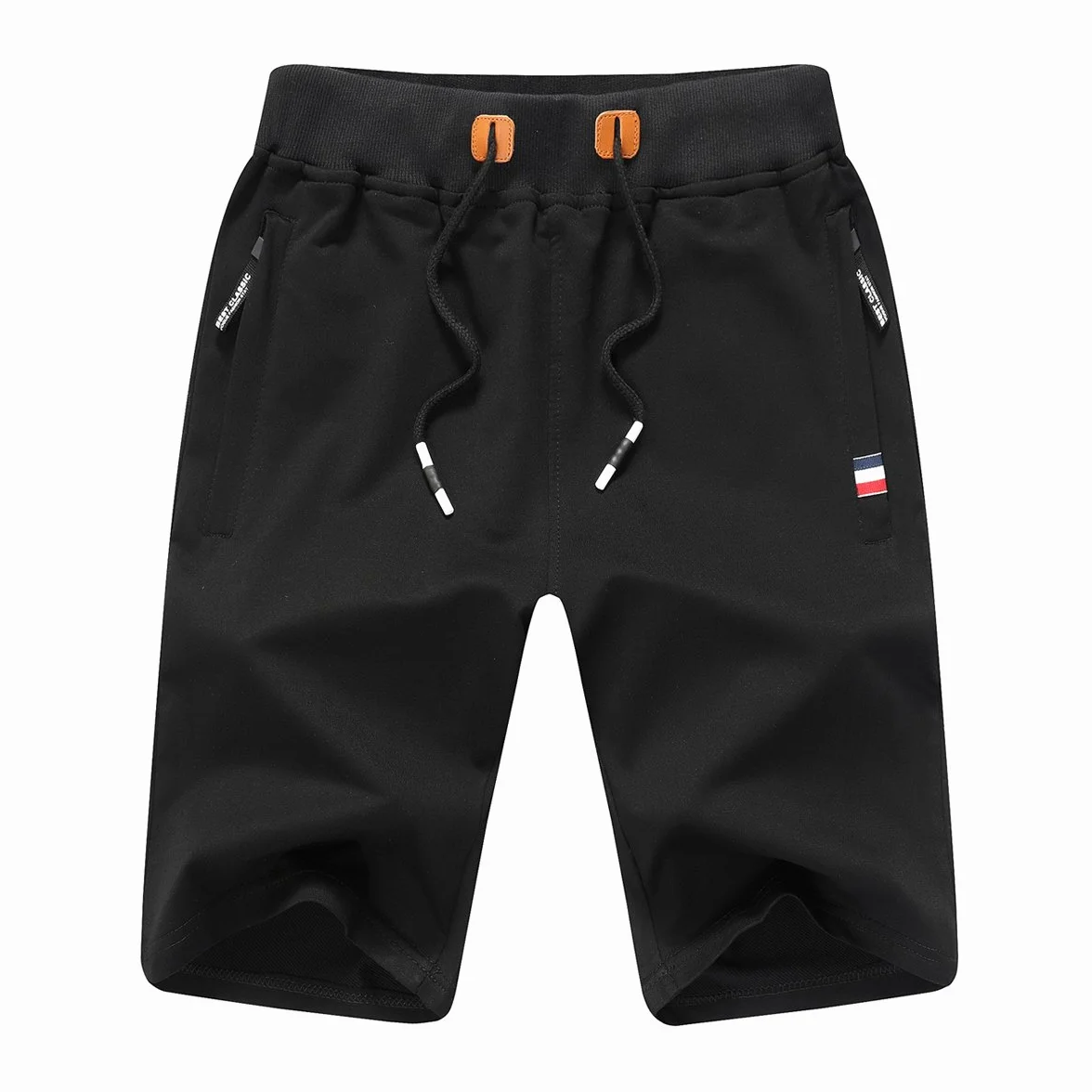 JustSun Short Sport Homme Running Coton avec Poches Zippées