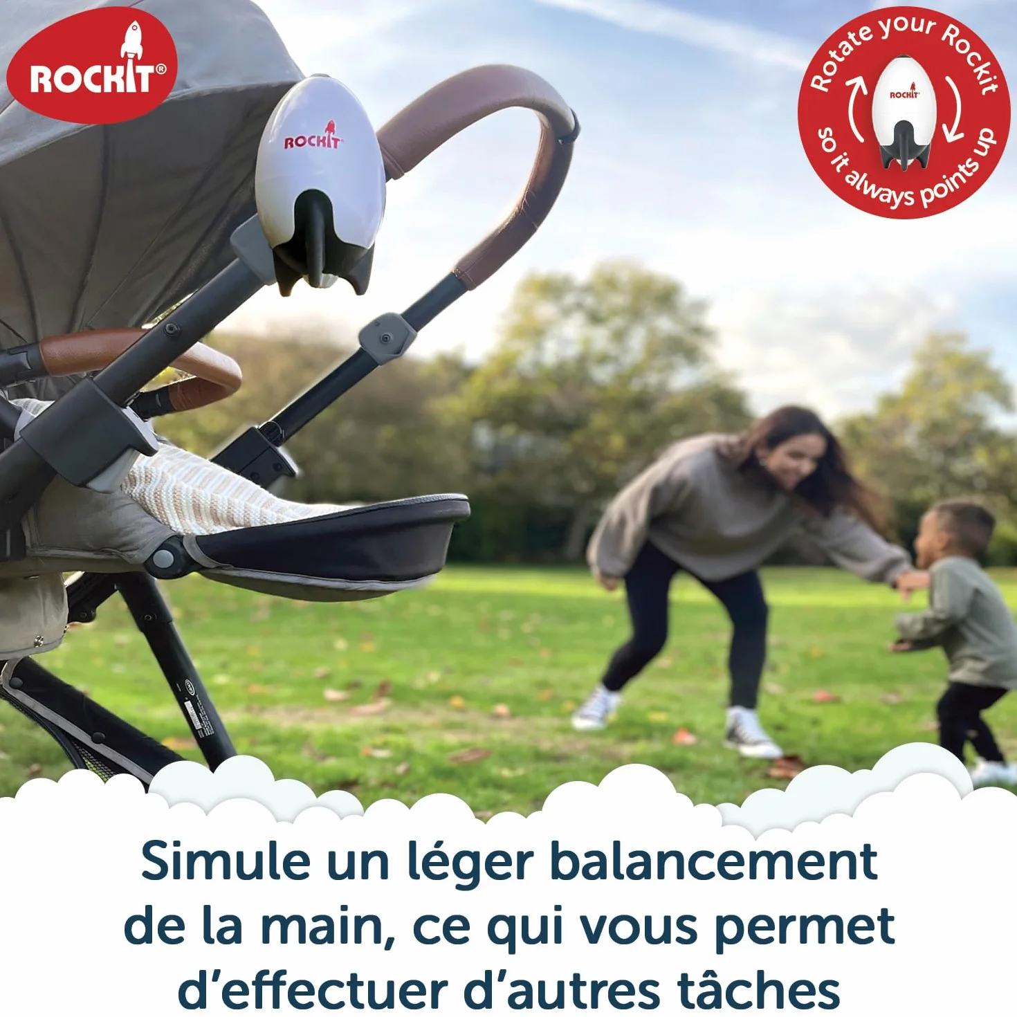 Berceur Rockit Rechargeable pour Poussette et Landau
