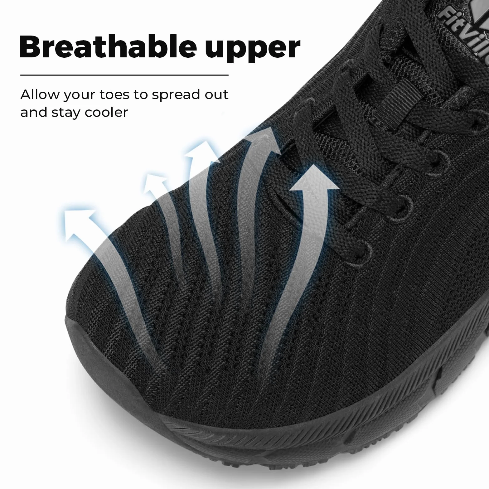 FitVille Chaussures de Running Homme Extra Larges Baskets Légères Jogging Sport Respirantes