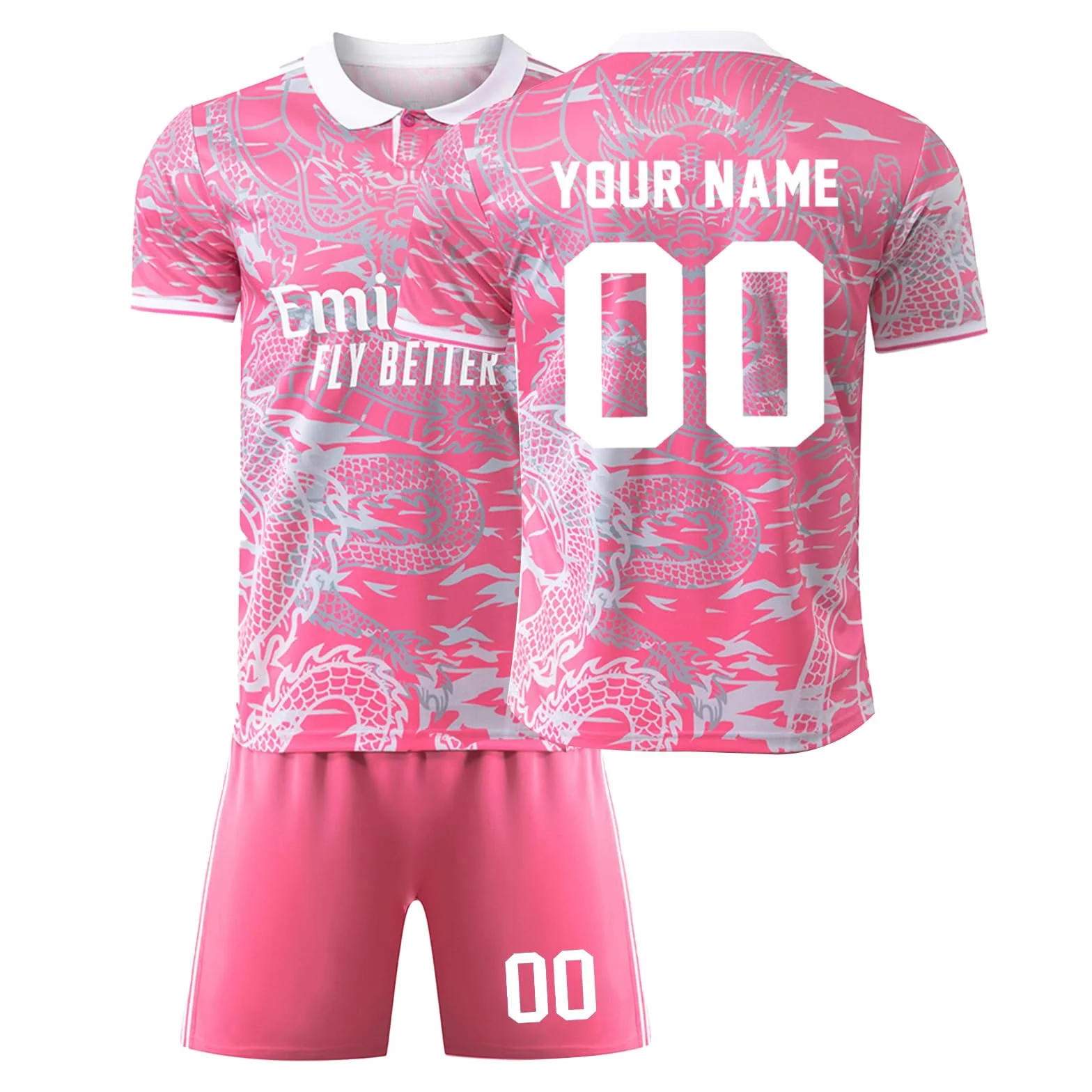 Maillot de Foot Enfant Personnalisé Nombre Ensemble Football Homme Cadeau Fans