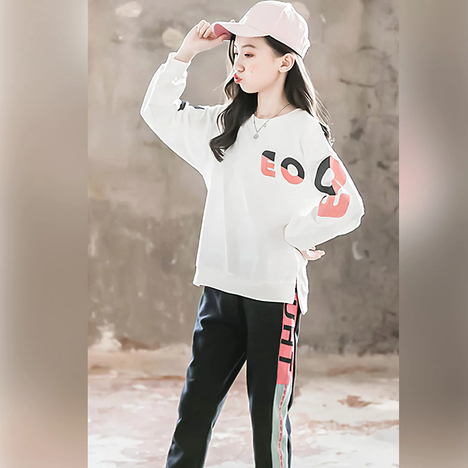 amropi Filles Survêtement Ensembles 2 Pièce Pantalon et Sweats Haut 3-14 Ans