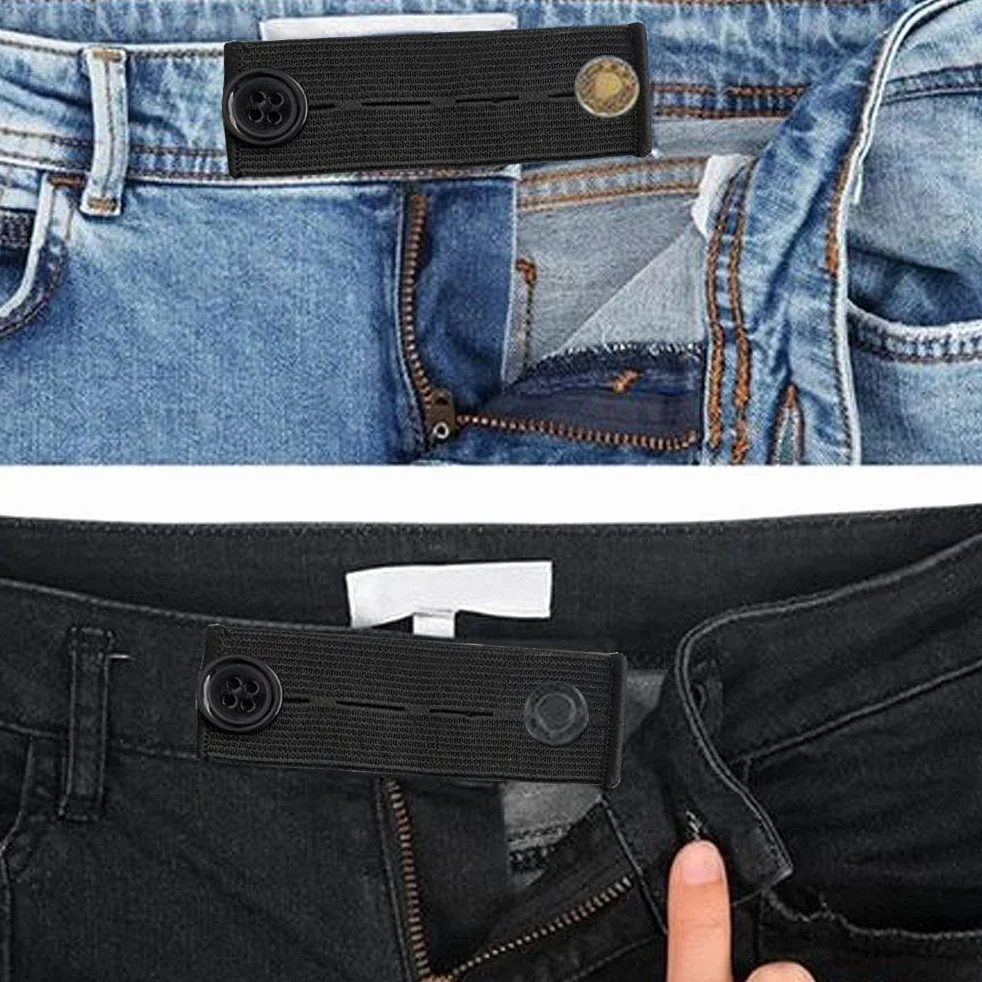 Lot de 5 extenseurs de taille réglables élastiques pour pantalons jeans grossesse