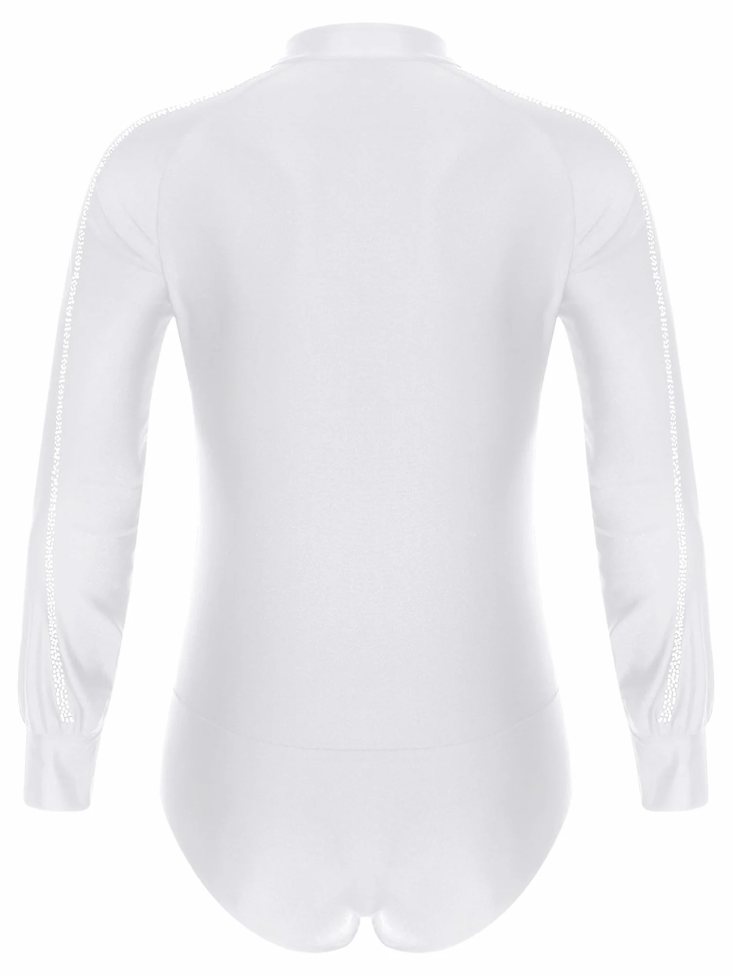 Justaucorps Danse Latine Homme Body Gym Ballet Manches Longues Tenue Spectacle S-XXL