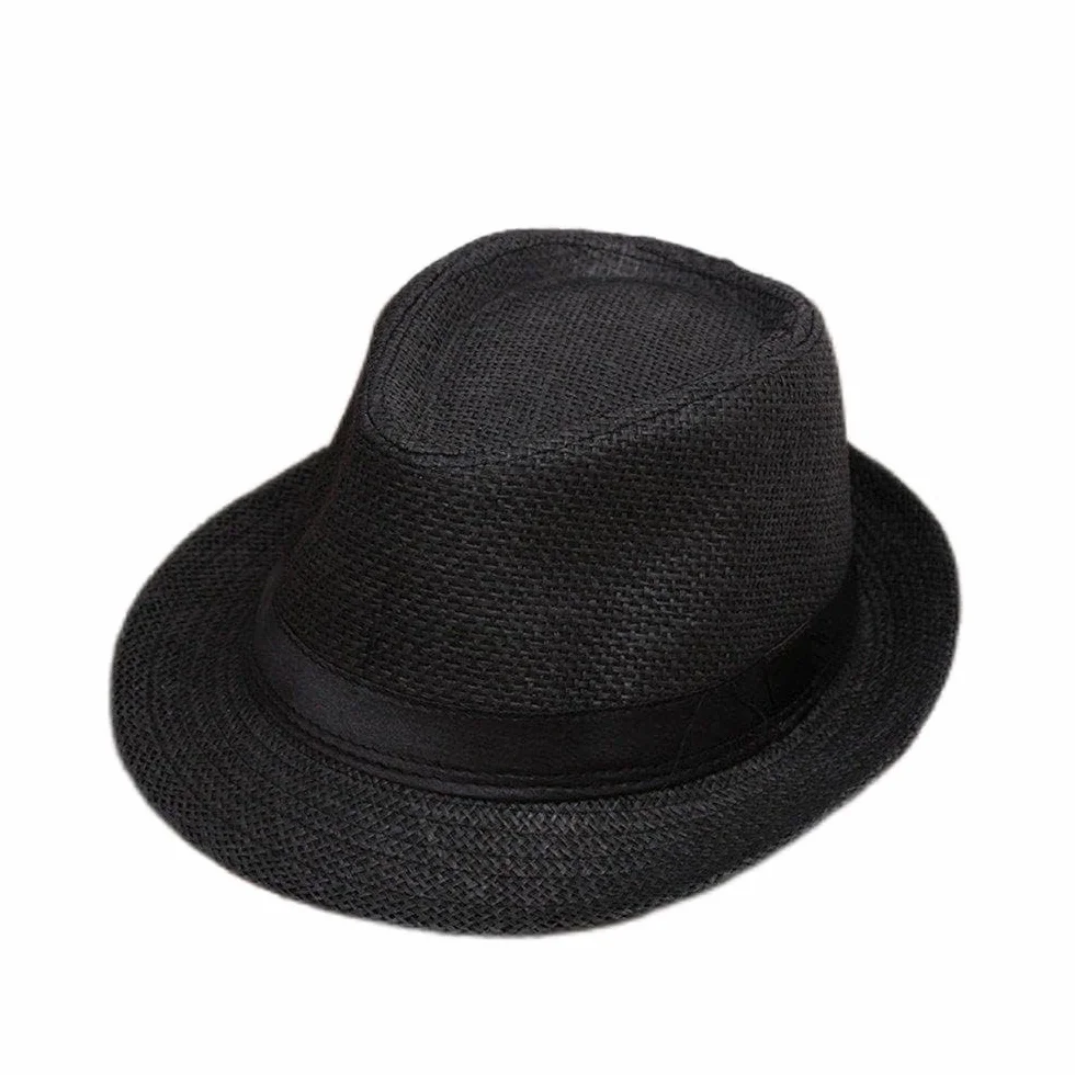 Chapeau de Paille Style Panama Enfant été Casquette Pliable Soleil Plage Traditionnel Garçon