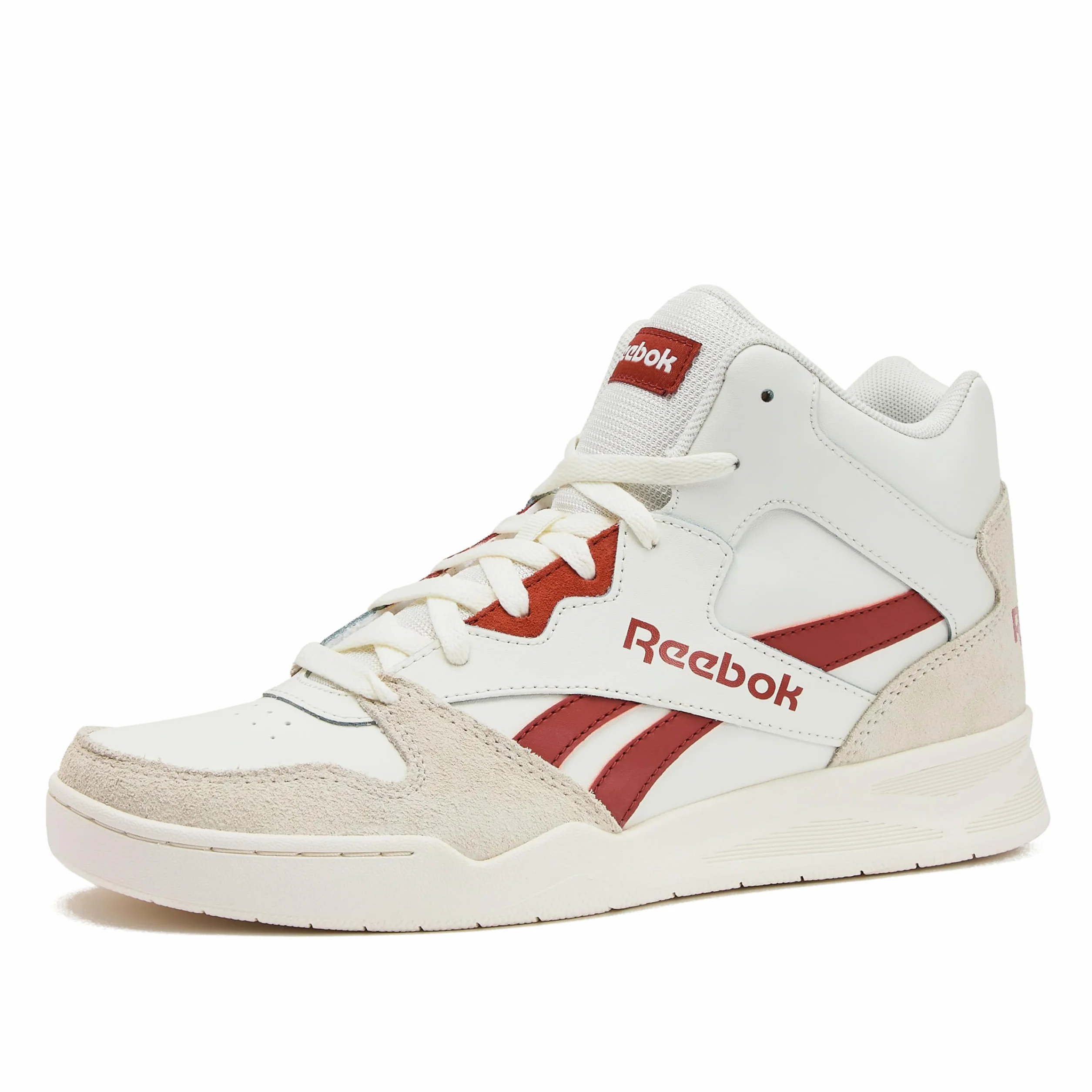 Reebok Royal BB 4500 Hi2 High Top Sneakers Men Chalk Vintage Chalk Hoop Red 35 EU