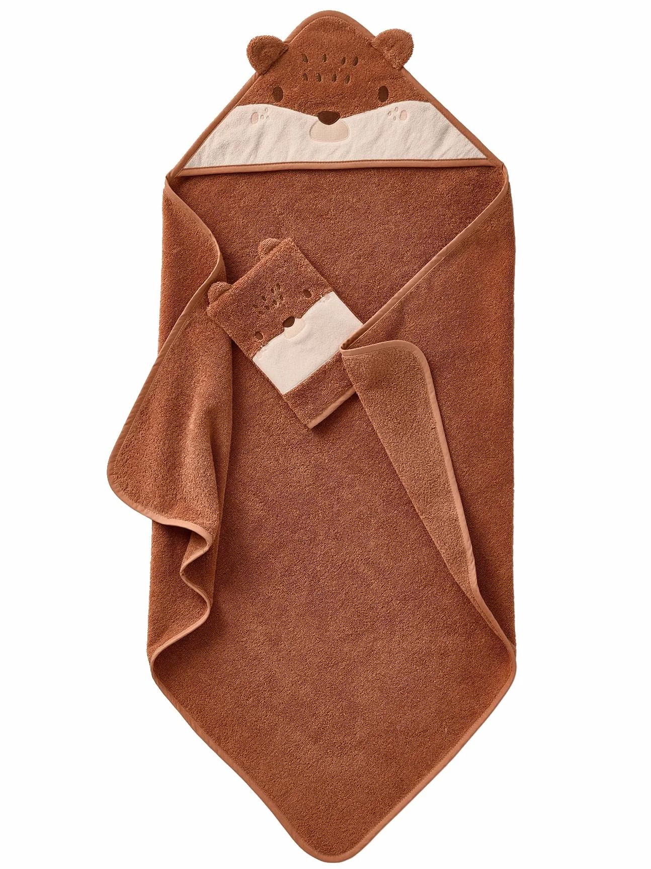VERTBAUDET Cape de bain et gant HÉRISSON