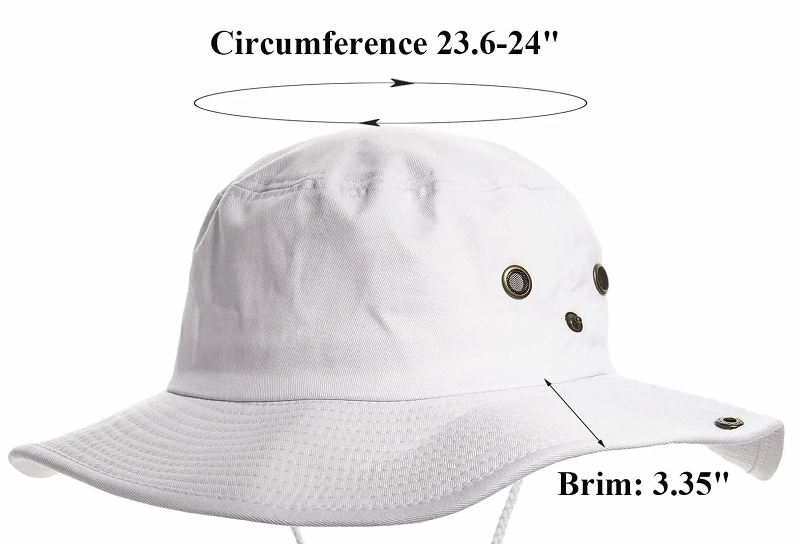 INOGIH Chapeau de soleil été homme Protection UV Boonie pêche seau randonnée plein air M/L 59CM