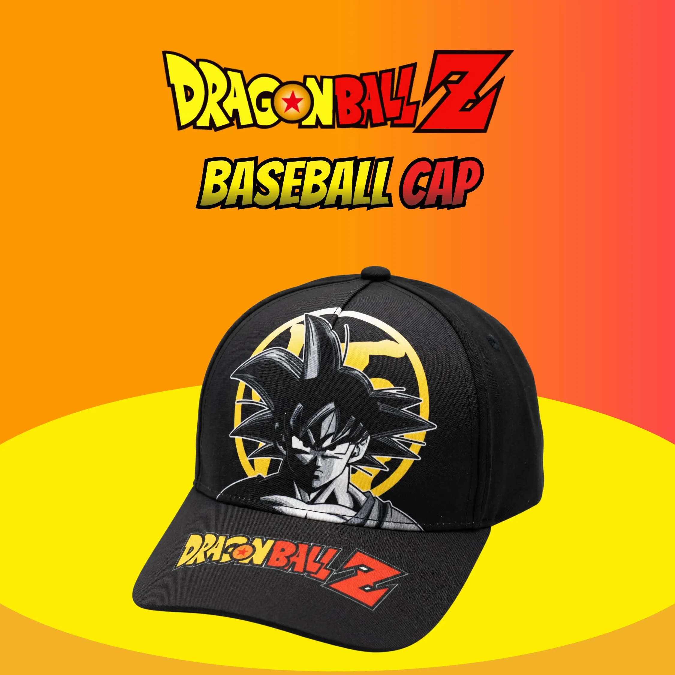 Dragon Ball Z Casquette Garçon Design Goku Chapeau Été Enfants Noir