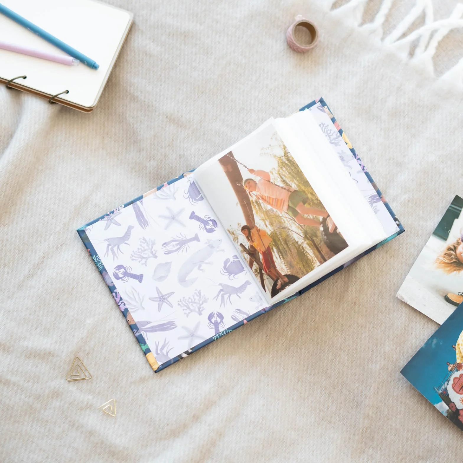Album Photo 10x15 cm Ocean Friends 100 Pochettes Couverture Rigide Enfant