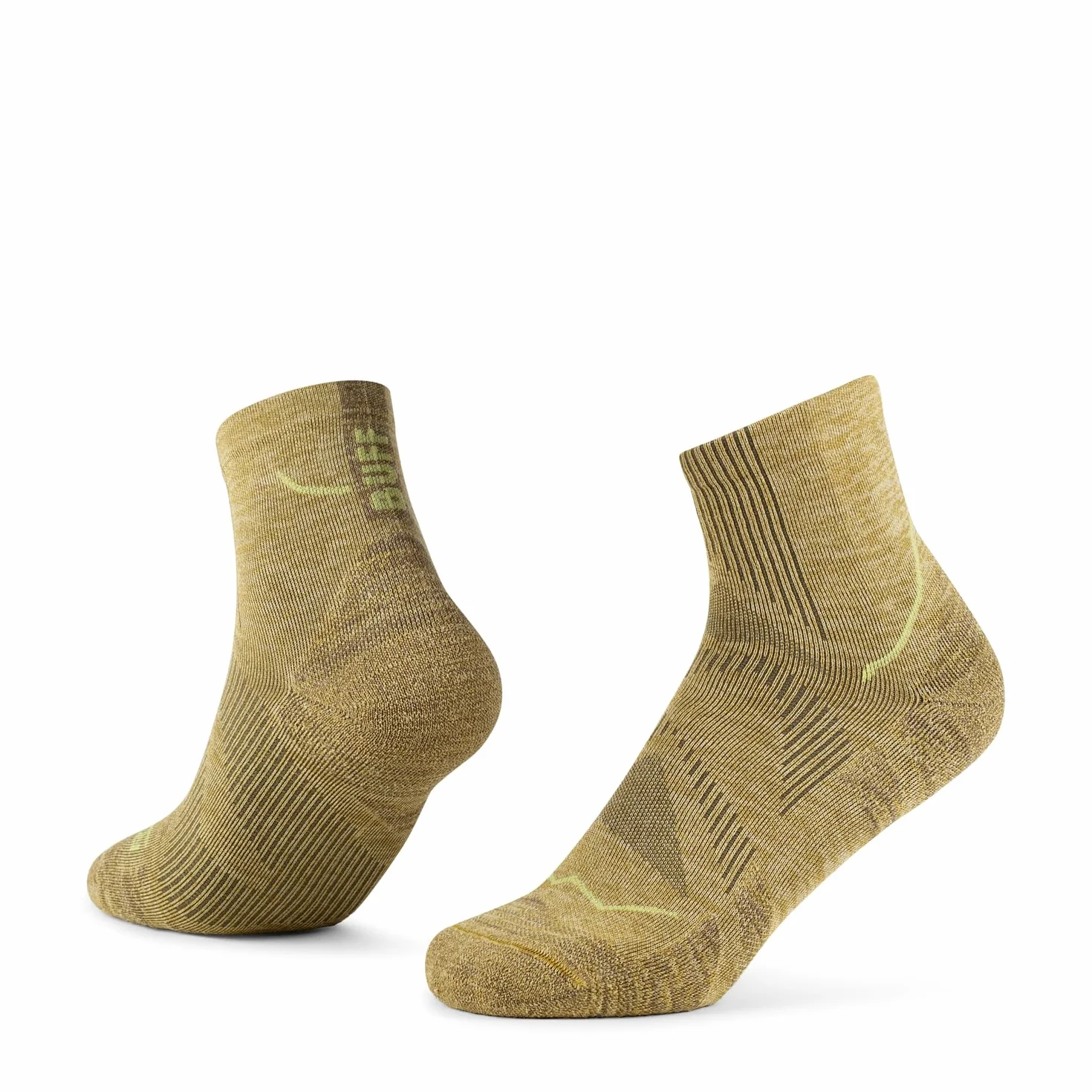 BUFF Chaussettes Dryflx Quarter Séchage rapide Rembourré Course à pied