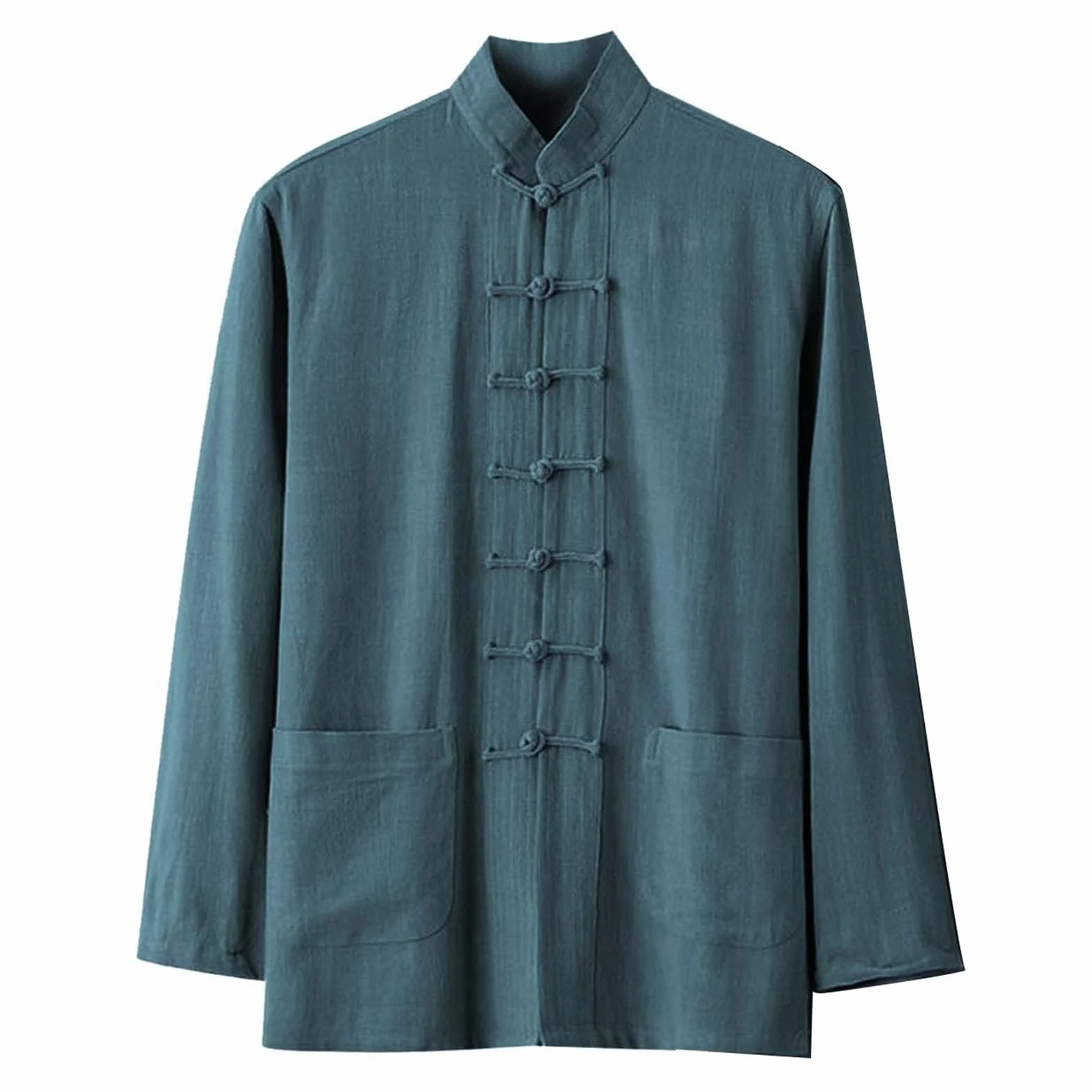Hanfu Hommes Vêtements Traditionnelle Kung Fu Coton 2 Pièces Ensemble