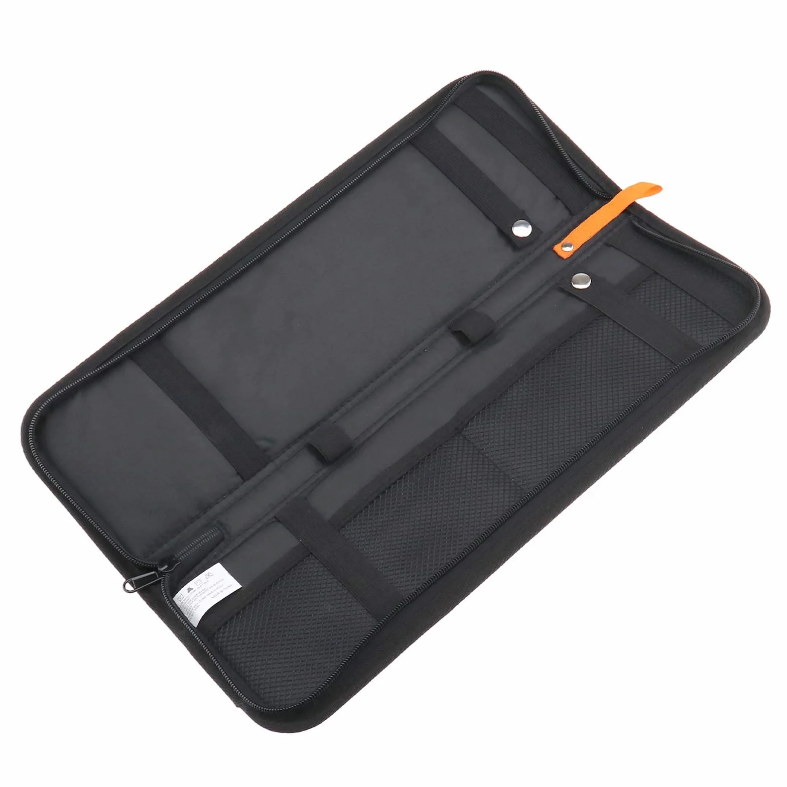 Organisateur de Voyage Cravate Sac de Rangement Nylon Zippée Étui à Boutons de Manchette Hommes Noir 42x13x2 cm