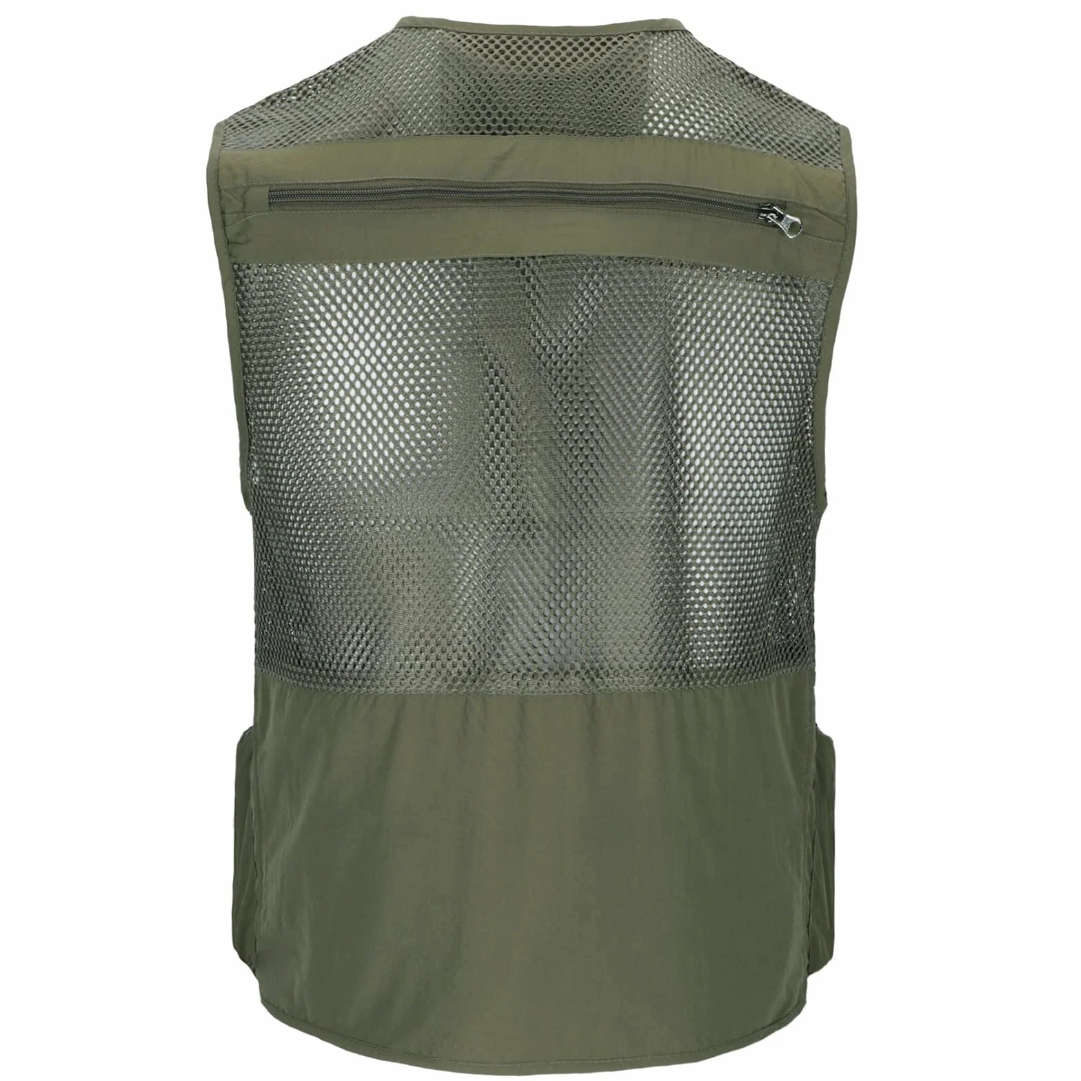 Gilet de Pêche en Maille Léger Respirant à Séchage Rapide Multi Poches