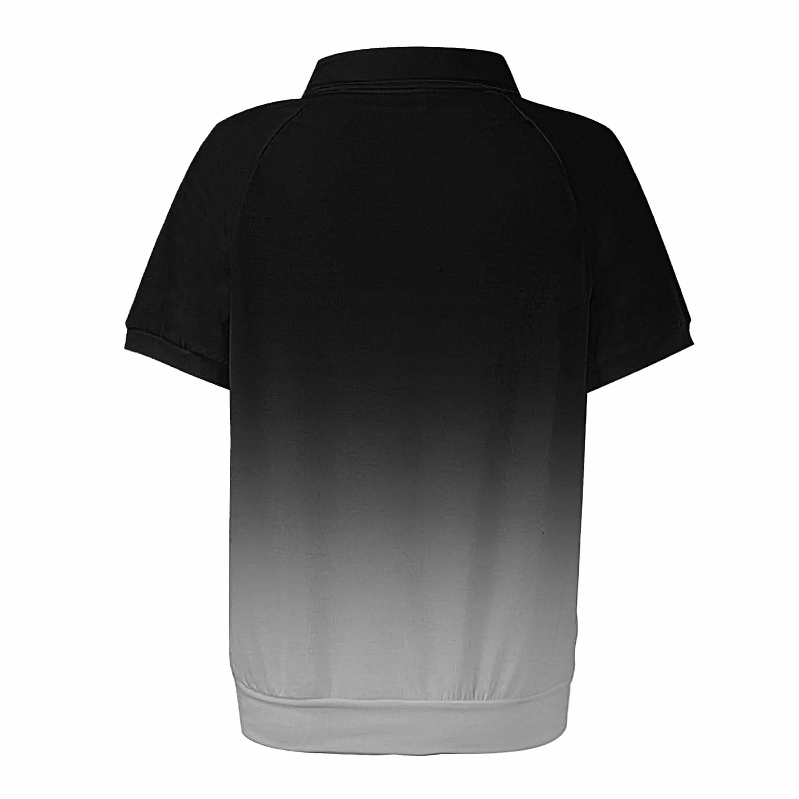 Polo pour femme grande taille coton piqué manches courtes col en V séchage rapide protection solaire