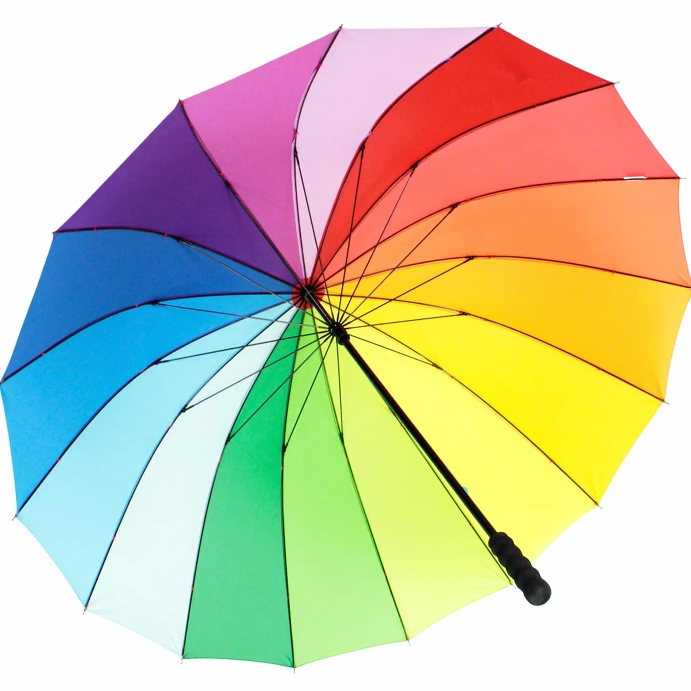 Parapluie iX-brella Motif arc-en-ciel XXL 129 cm poignée douce