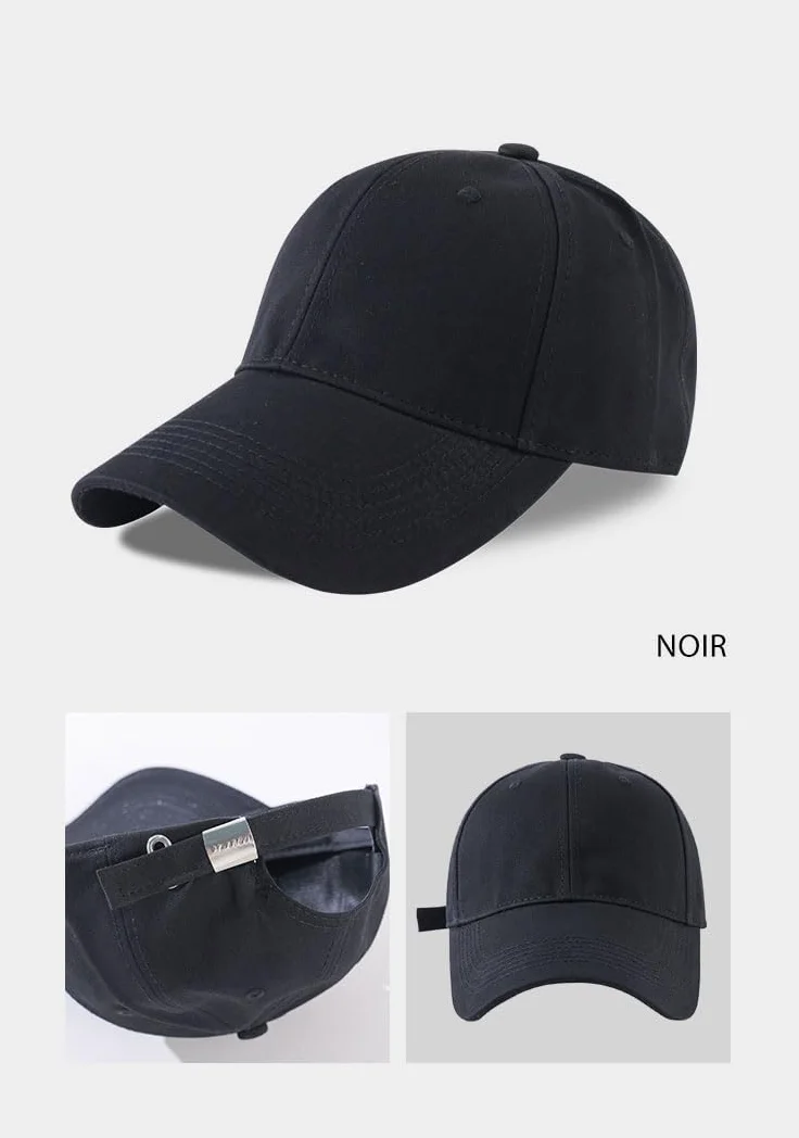 Casquette Homme 100% Coton Baseball réglable