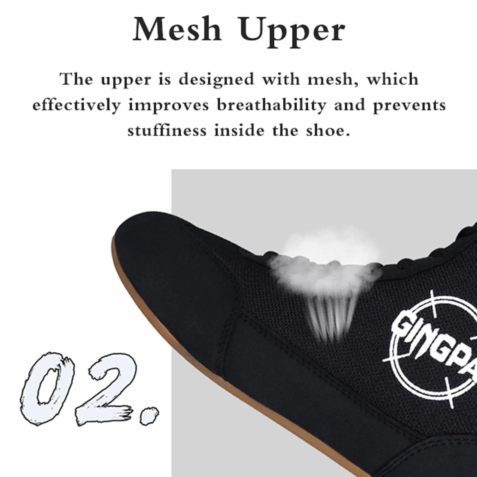 Chaussures de Lutte Boxe Respirantes Antidérapantes pour Homme Femme