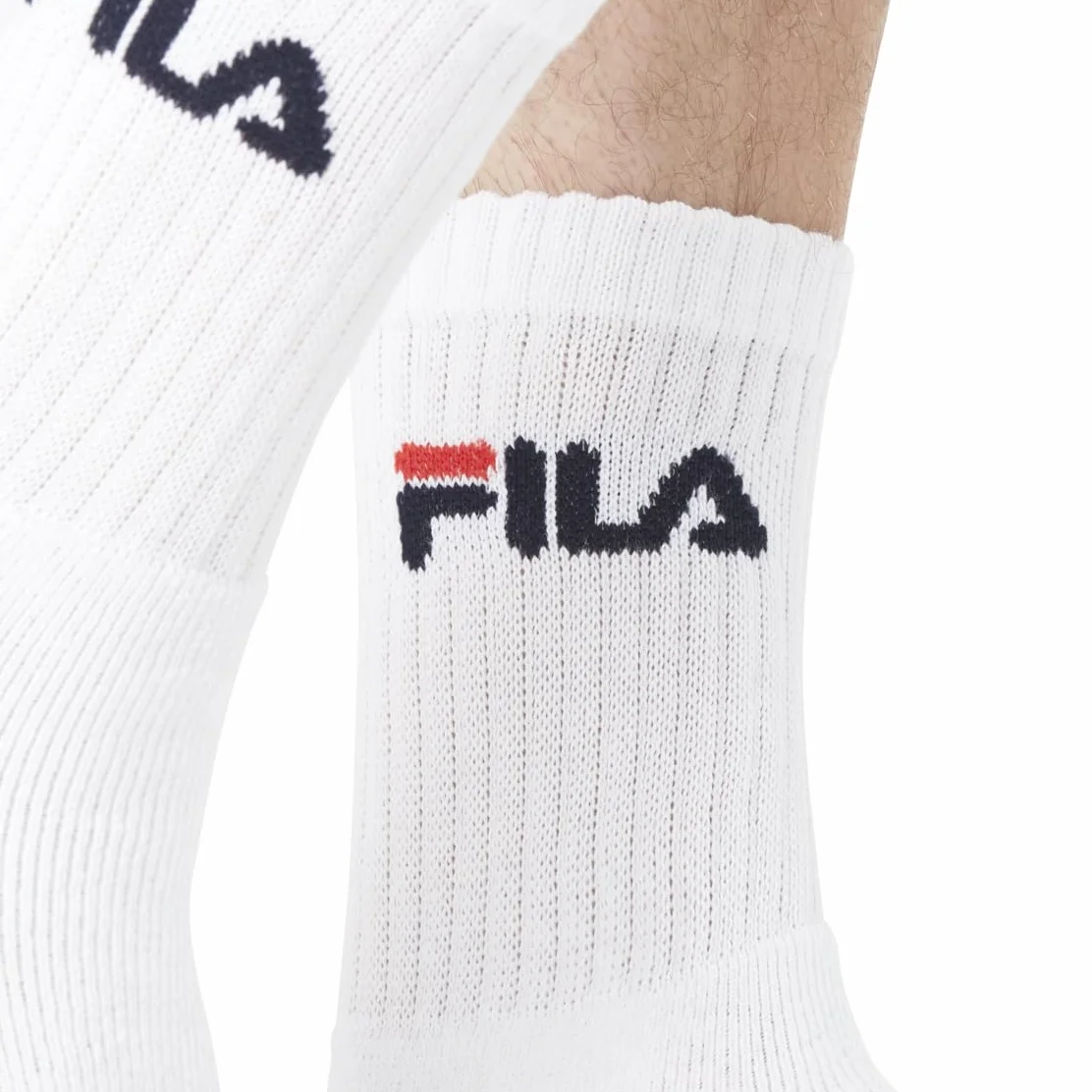 Fila Chaussettes Homme Sport Résistantes Lot de 6 Hautes Training