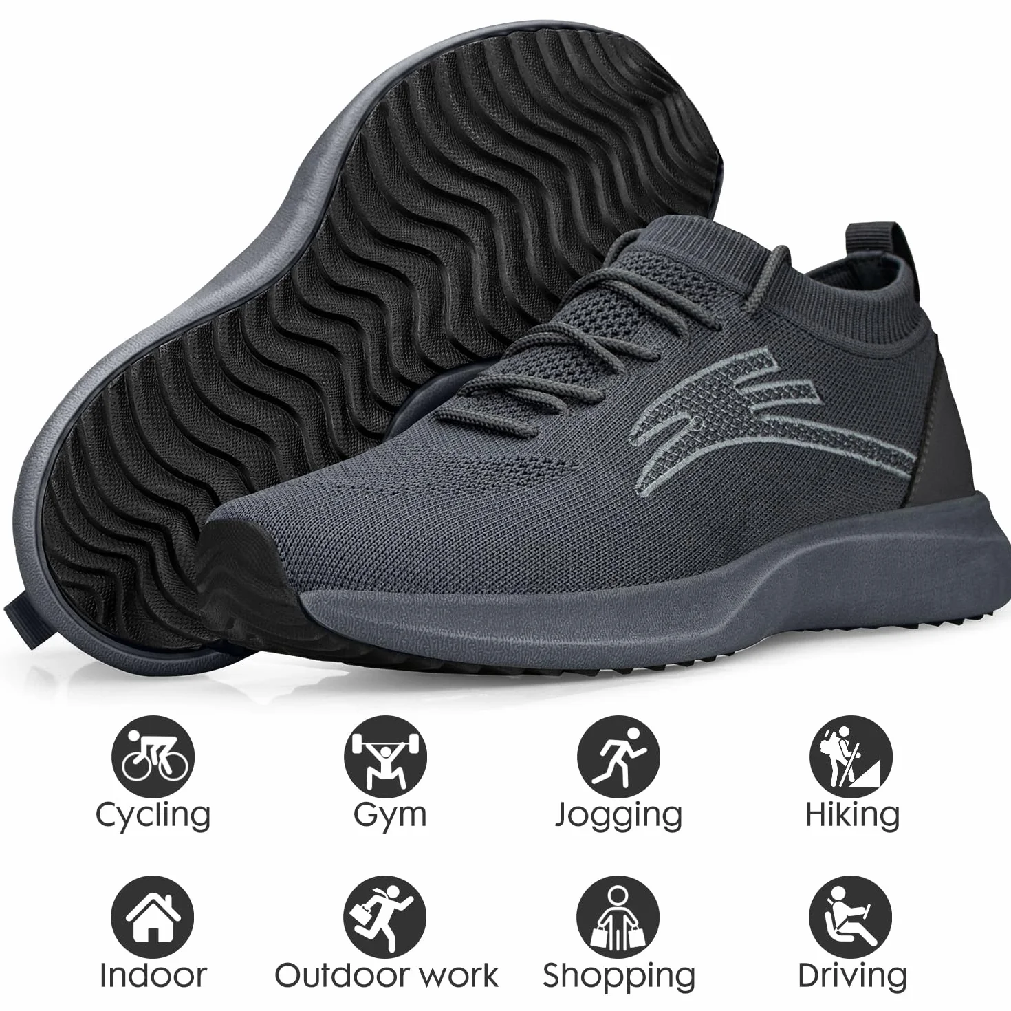 Baskets Homme Respirantes Mesh Running Fitness Tennis Marche Gym Outdoor Sneakers