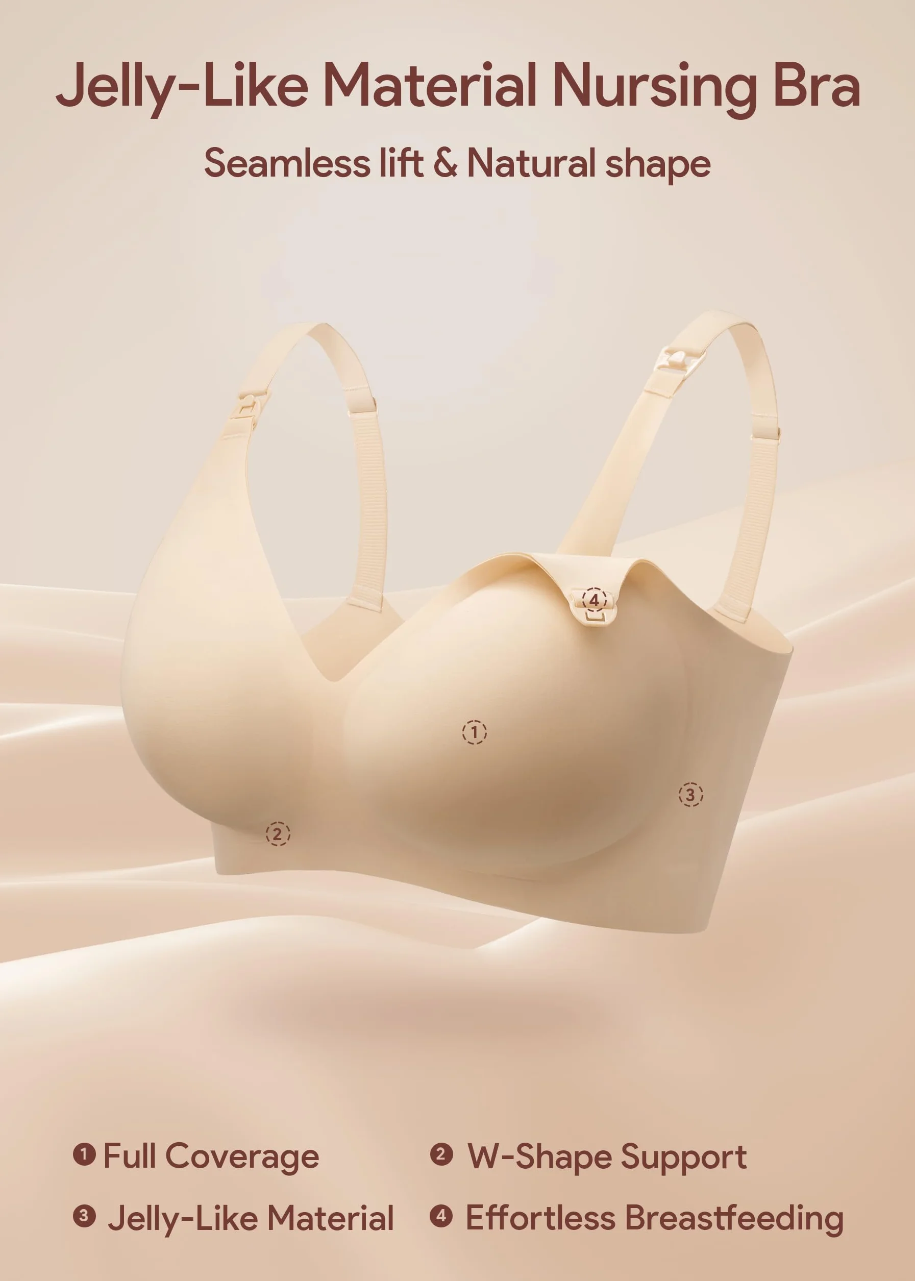 Soutien-Gorge Allaitement sans Armature Confort Grossesse Sommeil