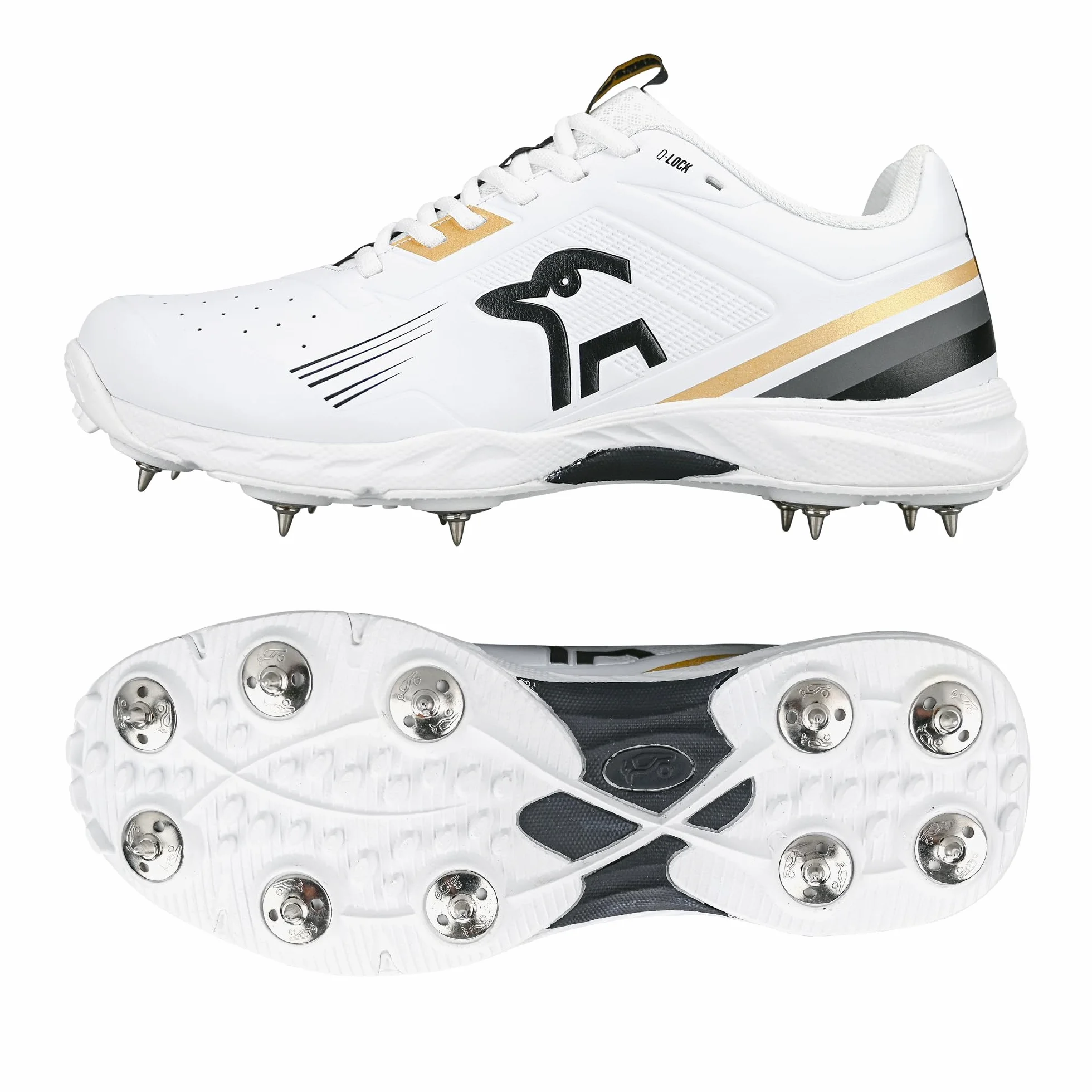 KOOKABURRA KC 3.0 Spike Cricket Shoe Gold/Black