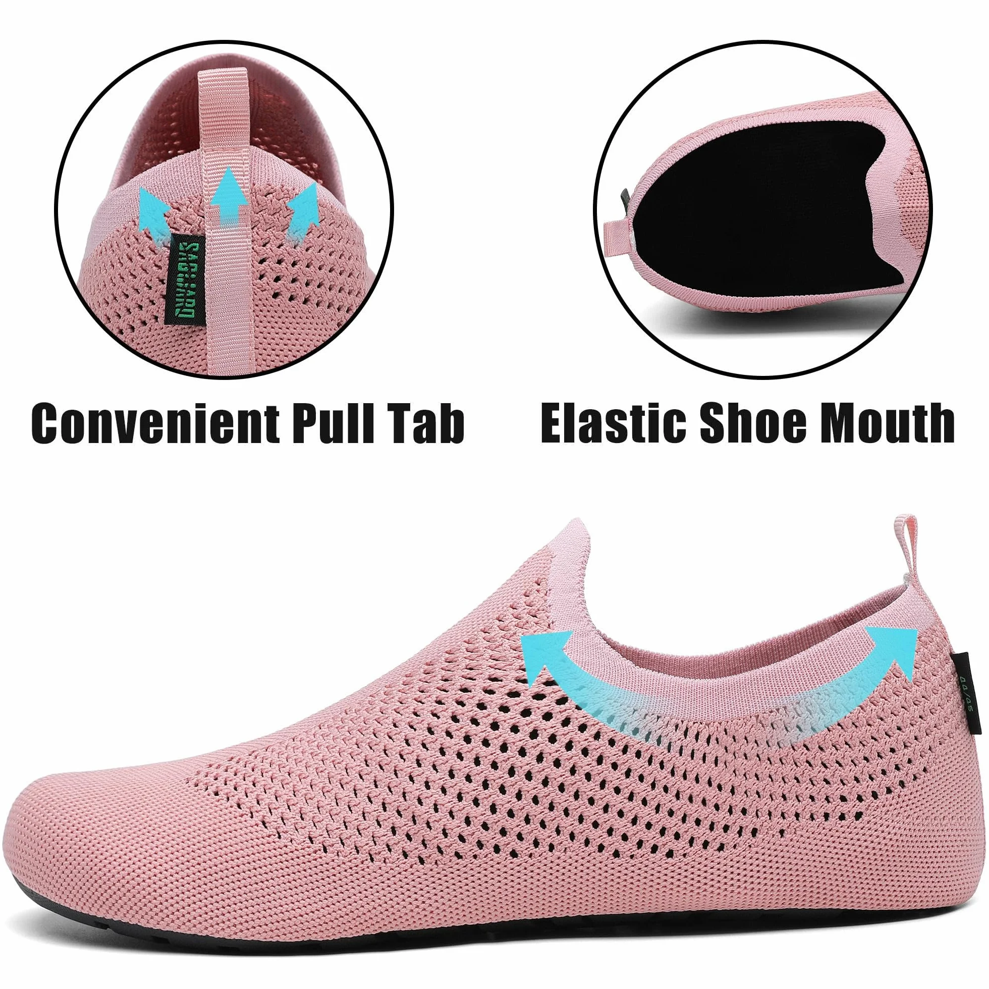 SAGUARO Chaussures d'eau Unisexe Séchage Rapide Mesh Respirant Sport Aquatique, GR.36-47