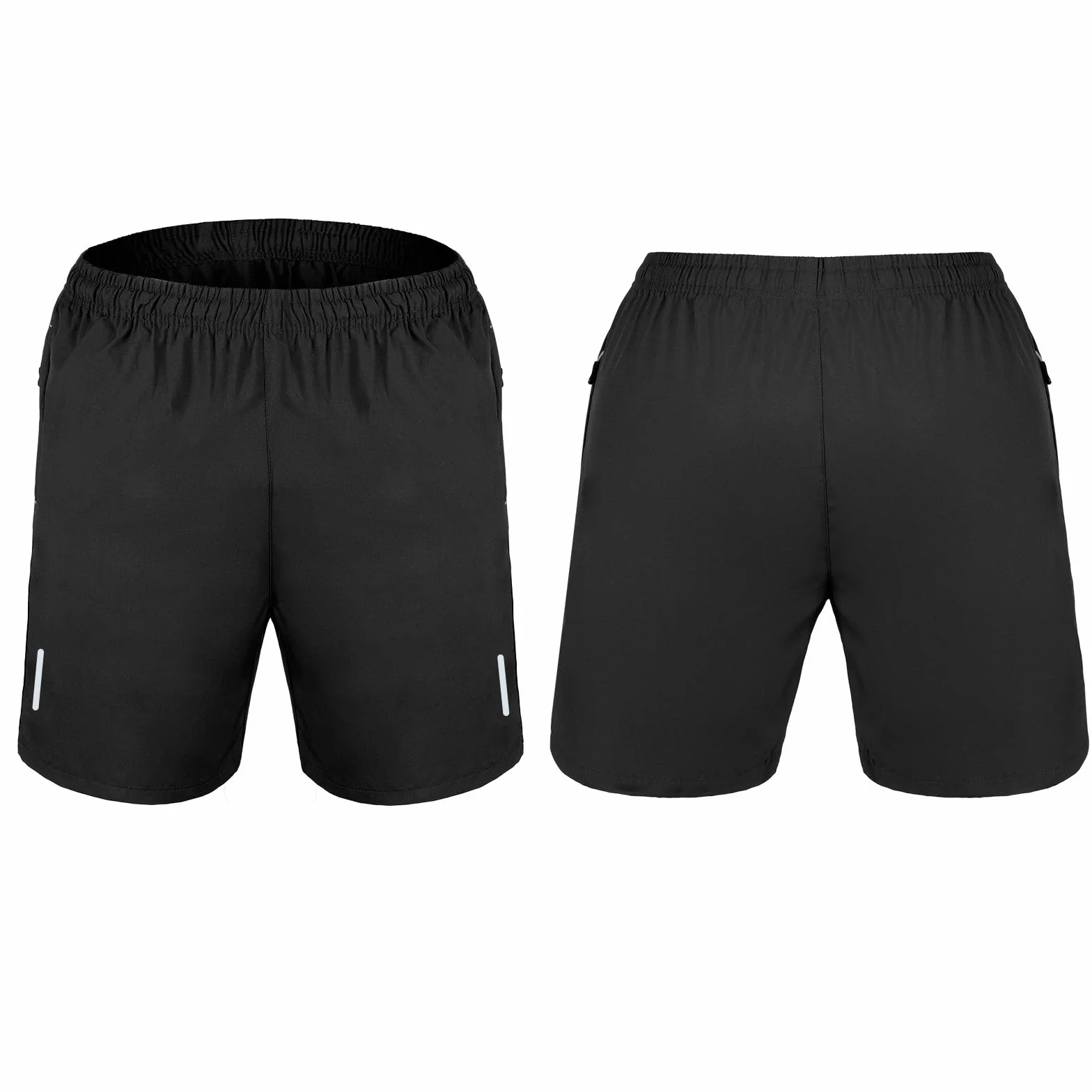 AUYAO Short Sport Homme Compression Séchage Rapide Poches Zippées