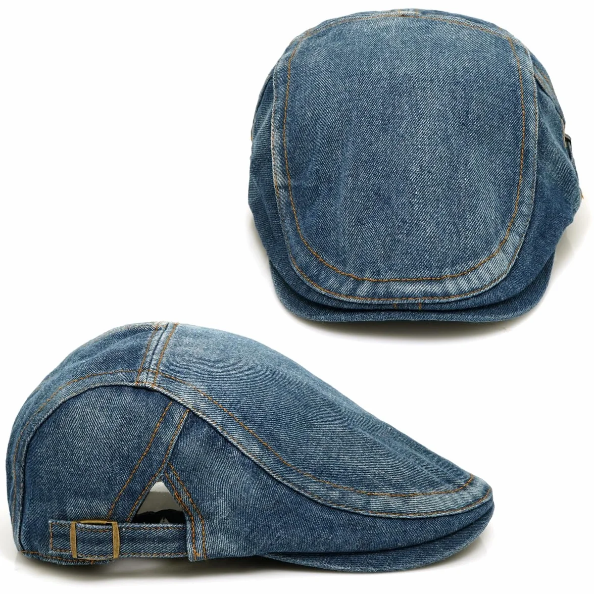 MCWTH Denim Casquette Béret Homme Vintage Ivy Chapeau