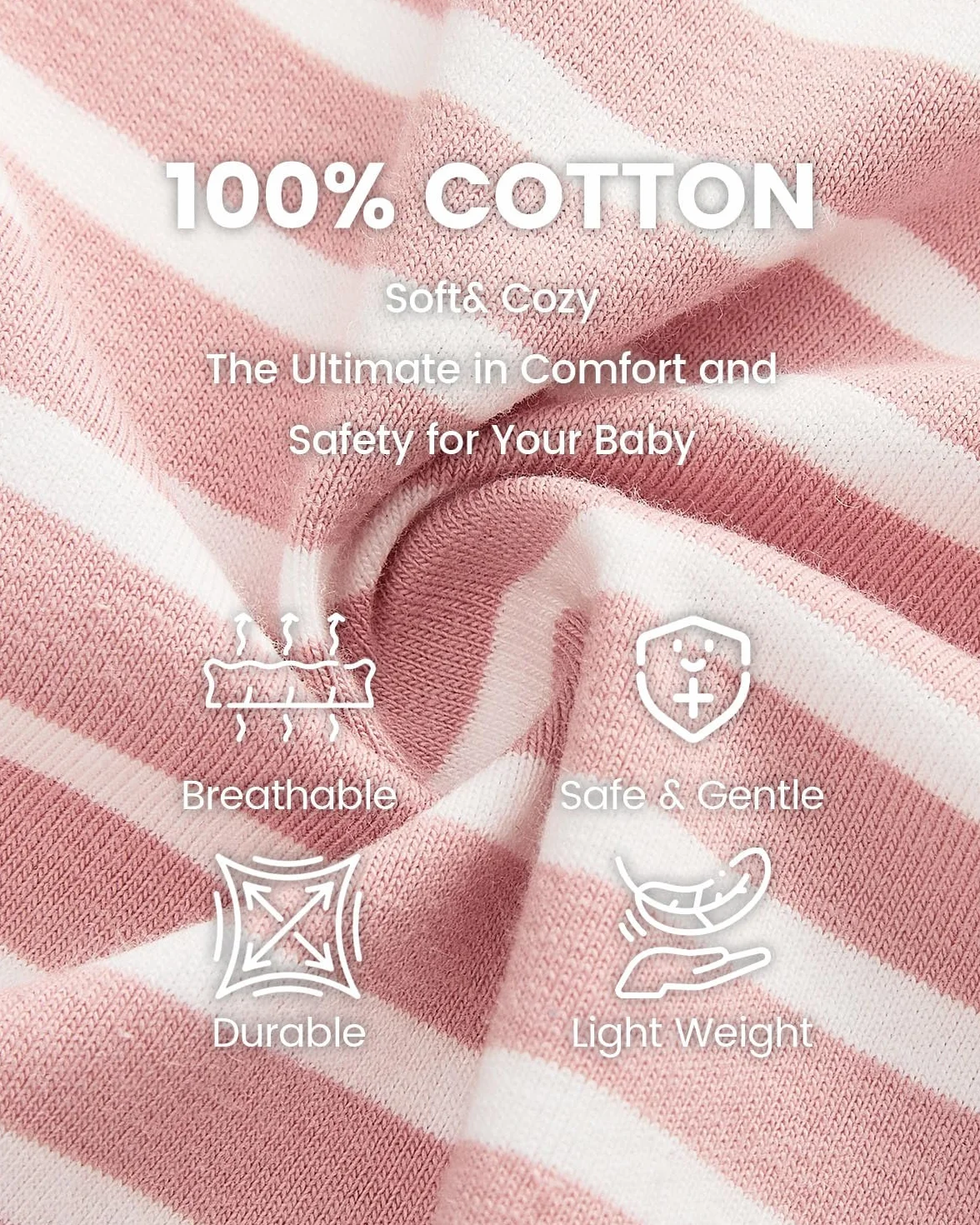 Lot de 3 bodies à manches longues pour bébé 100% coton nouveau-né 12 mois
