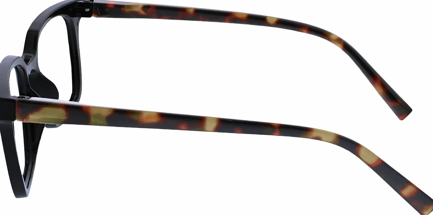 OPULIZE KOI Lunettes de Lecture +2.50 Monture Rectangulaire Noire