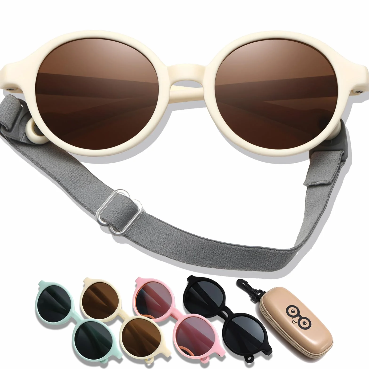 Lunettes de soleil polarisées bébé 0-3 ans lanières
